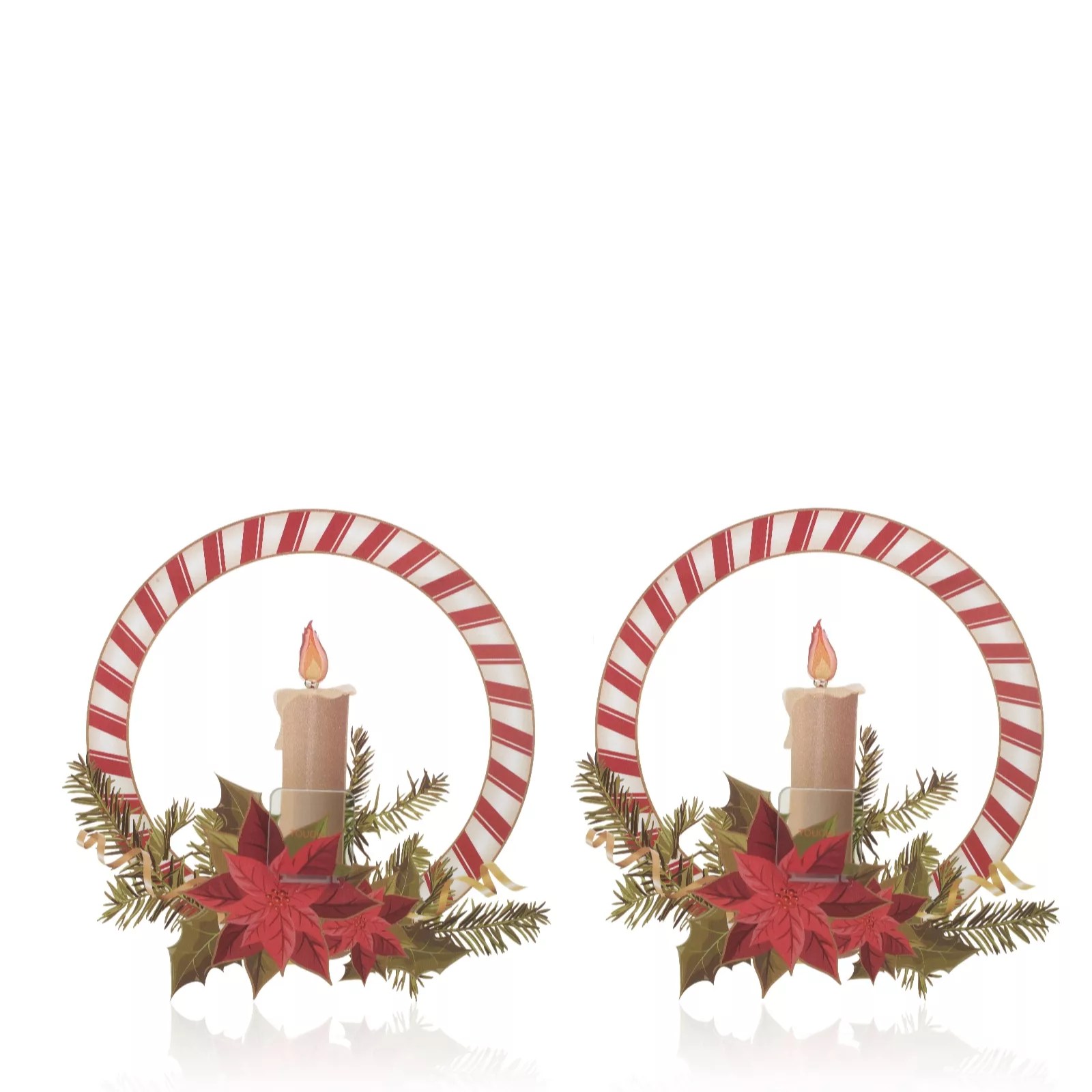 Santa Express Set of 2 PreLit Window Sticker QVC UK
