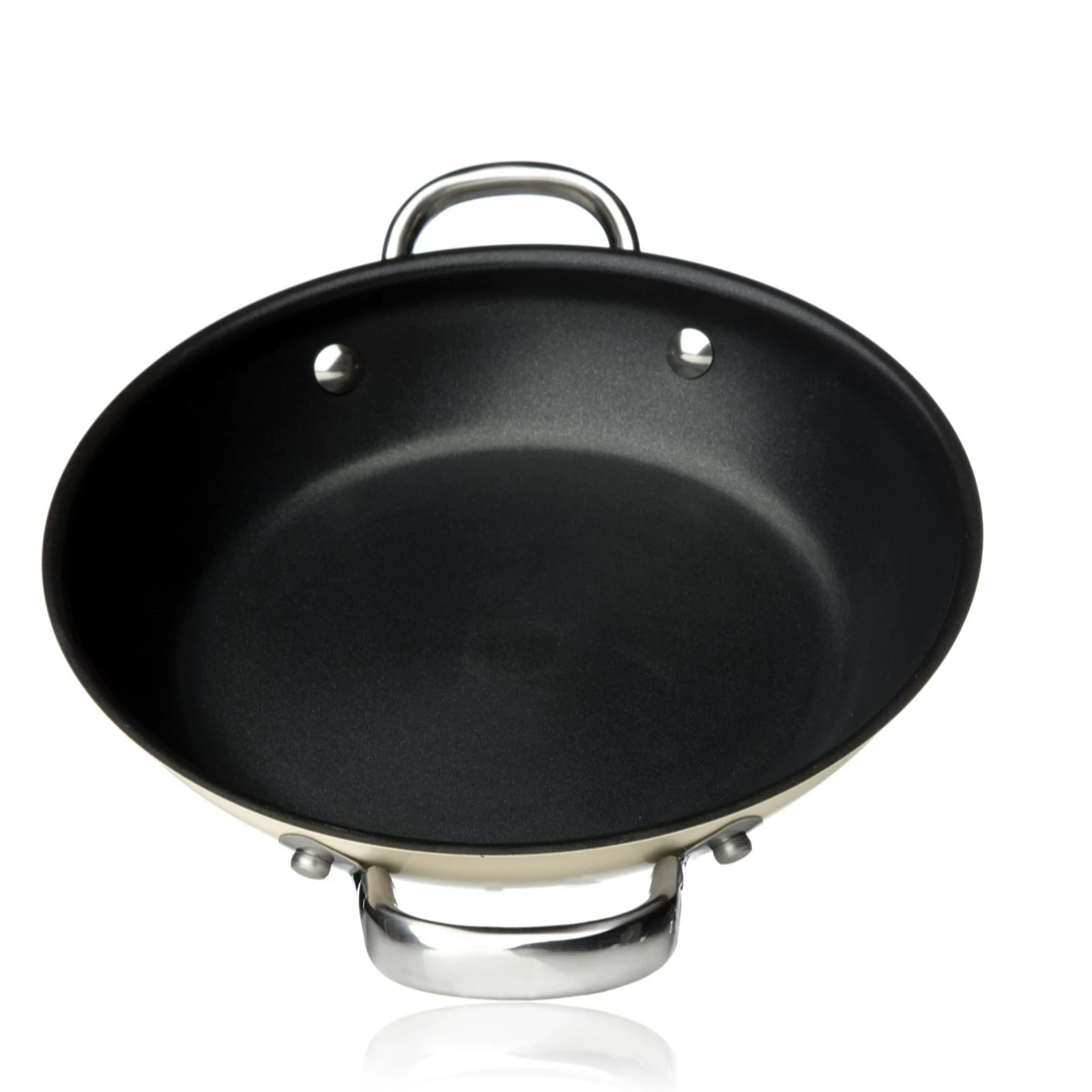 cook's essentials Stainless Steel 24cm Coloured Everyday Pan with