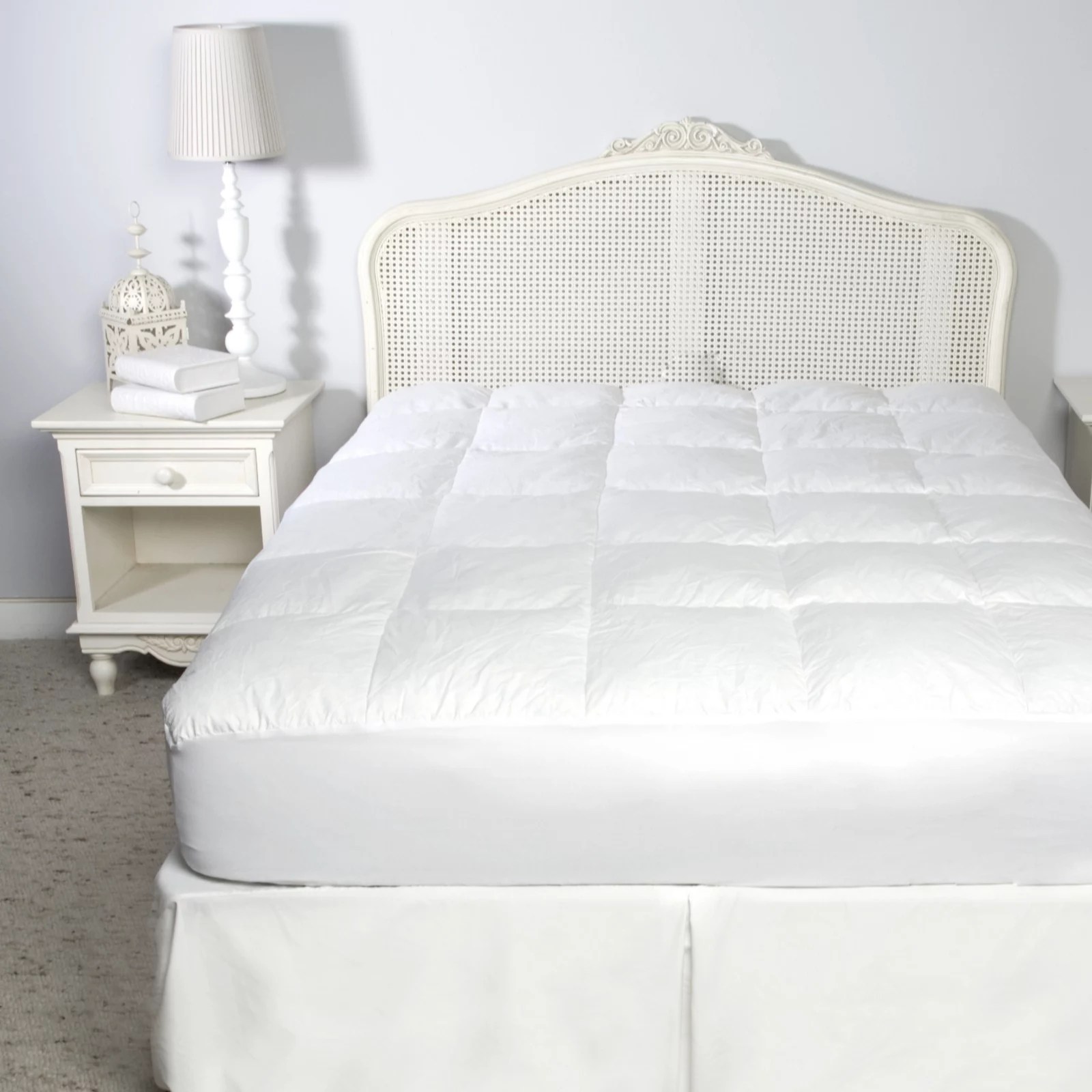 Northern Nights Eurofeather & Down Mattress Pad with Skirt QVC UK