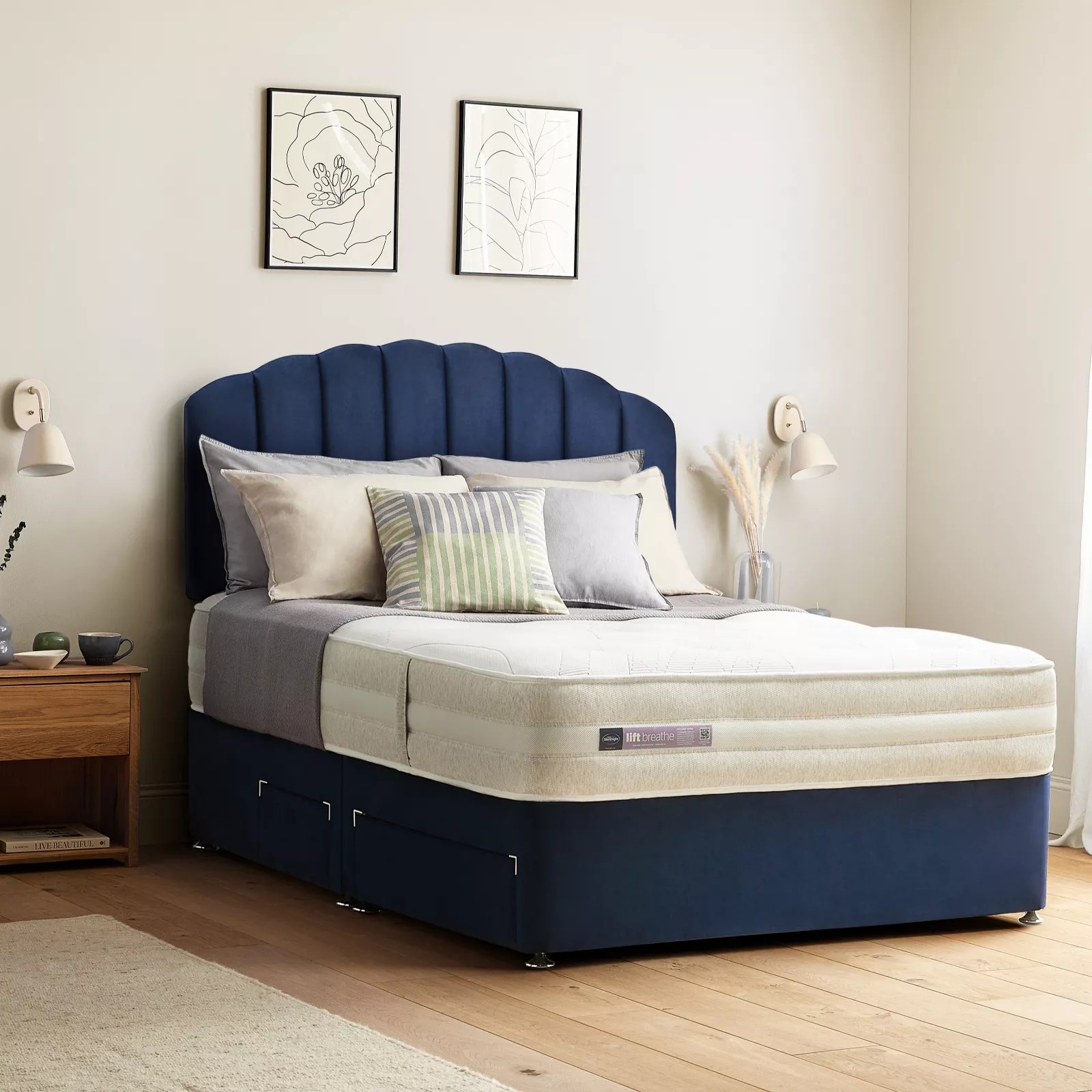Silentnight Lift Breathe Mattress and Divan QVC UK