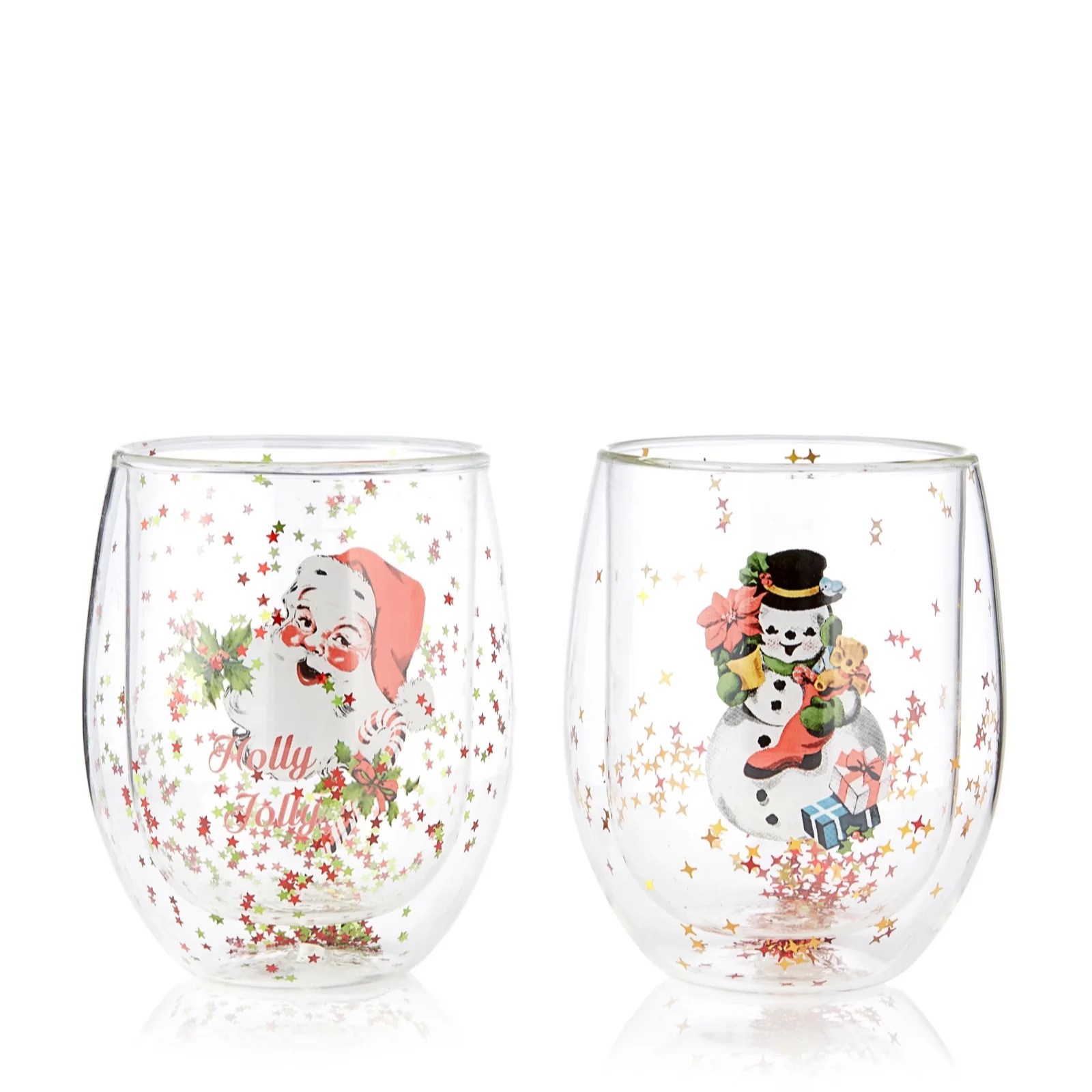 Outlet Mr Christmas Set Of 2 Festive Insulated Tumblers QVC UK