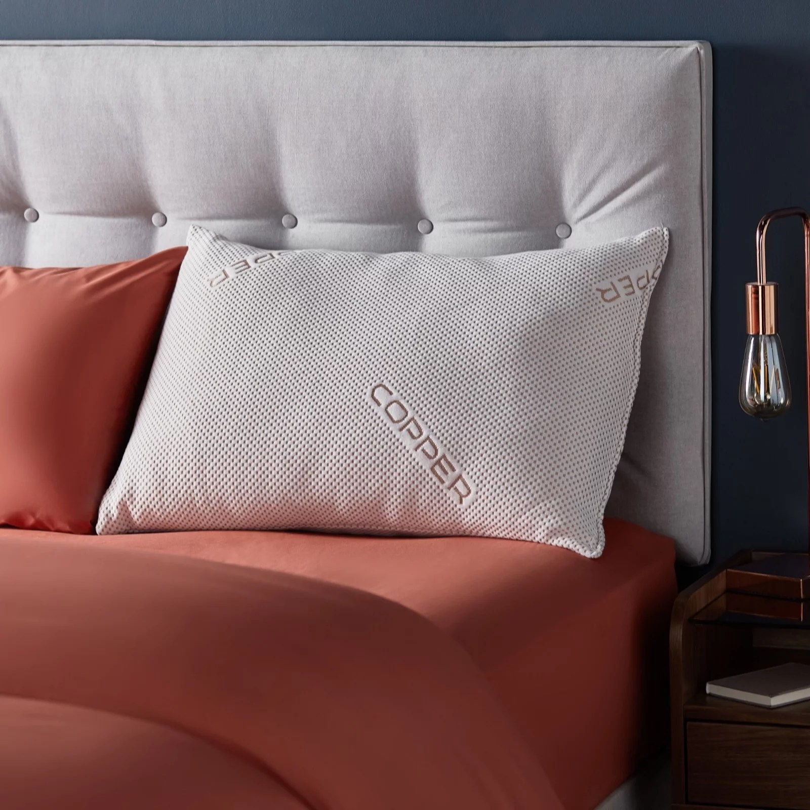 Silentnight Wellbeing Copper Infused Pillow QVC UK