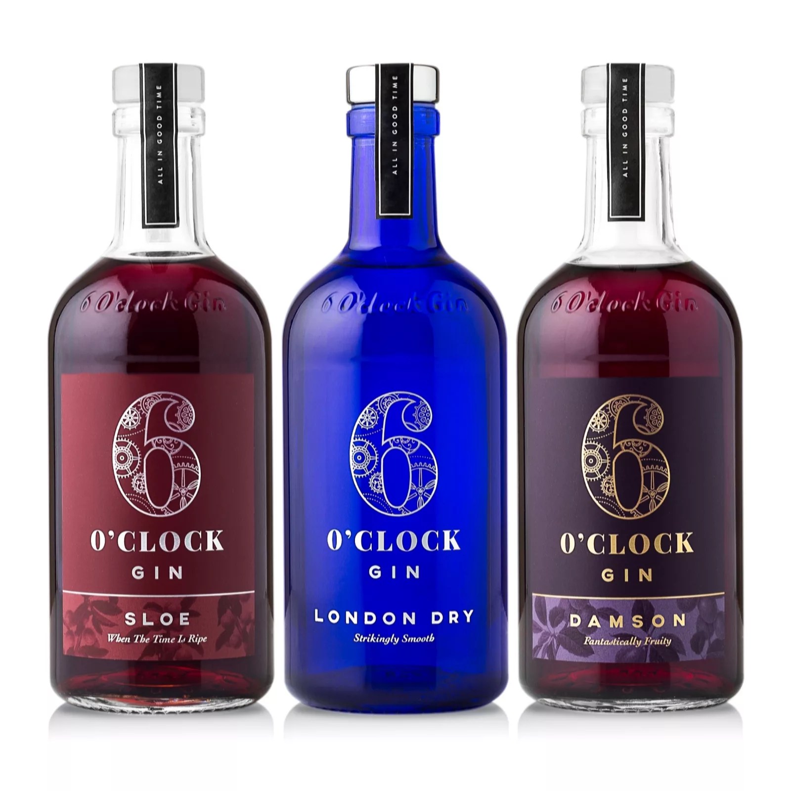 6 O'Clock Gin Great Taste Award Winner 3 Piece Selection QVC UK