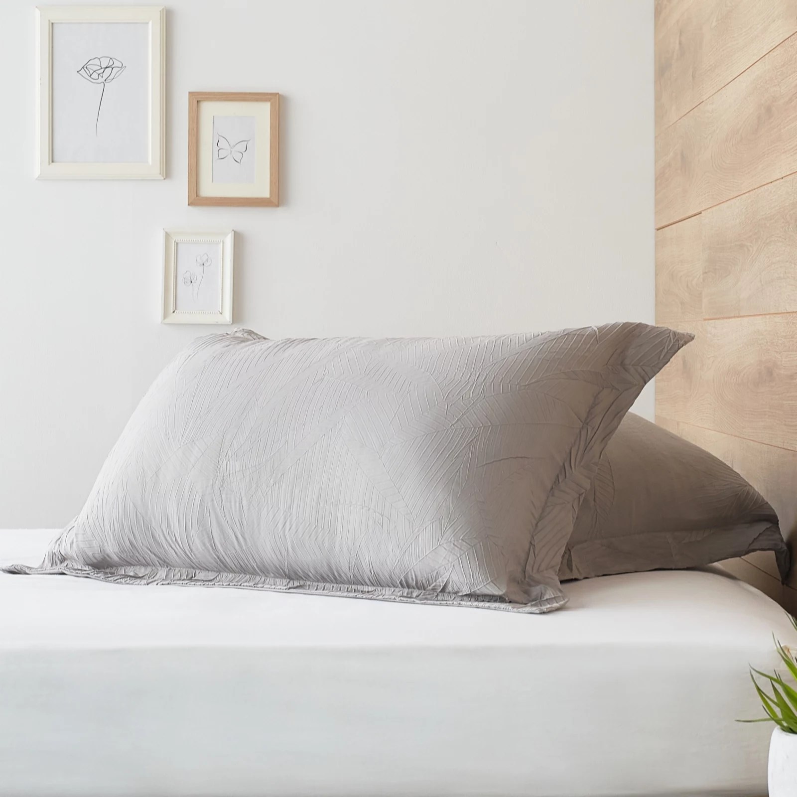 Supersoft by Cozee Home Cora Embossed 2x Pillow Shams QVC UK