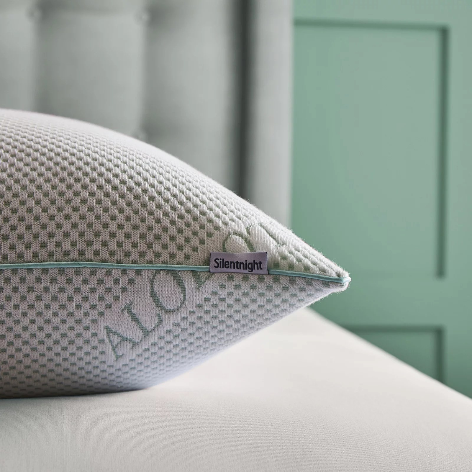Silentnight Wellbeing Collection Aloe Vera Pillow QVC UK