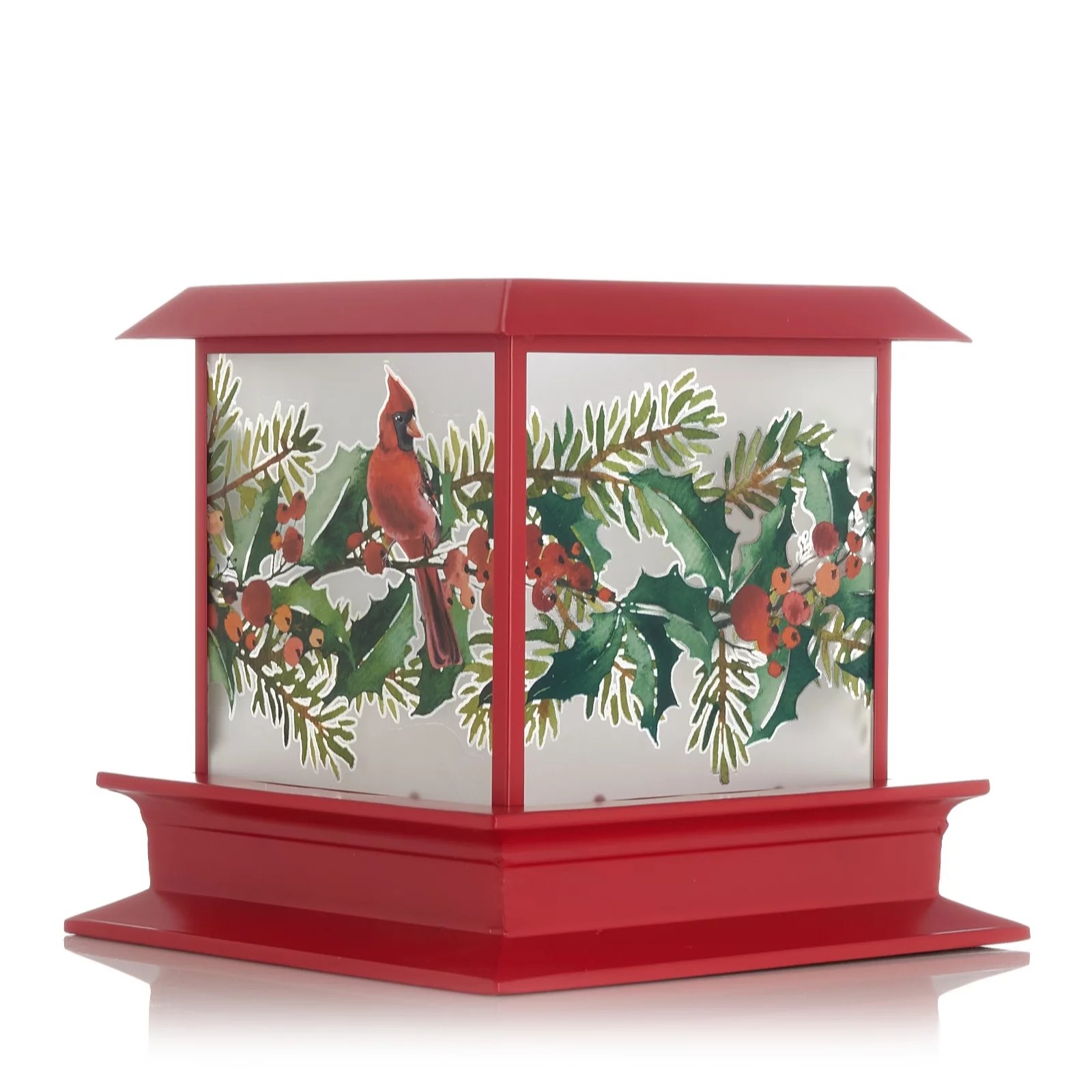 HomeWorx by Slatkin & Co. Cardinal Lantern Luminary QVC UK
