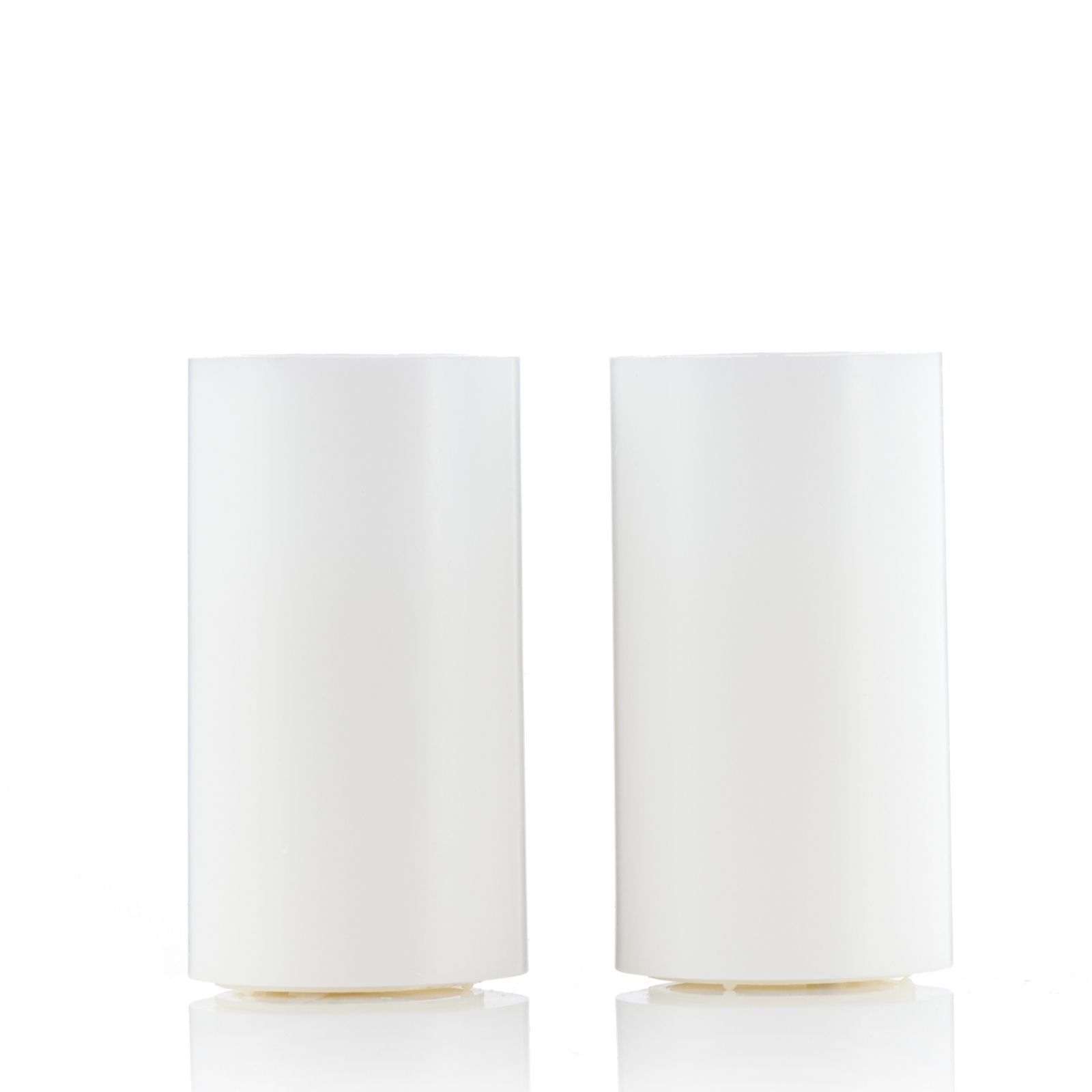 K by Kelly Hoppen Set of 2 Pillar Candles with Batteries Included QVC UK