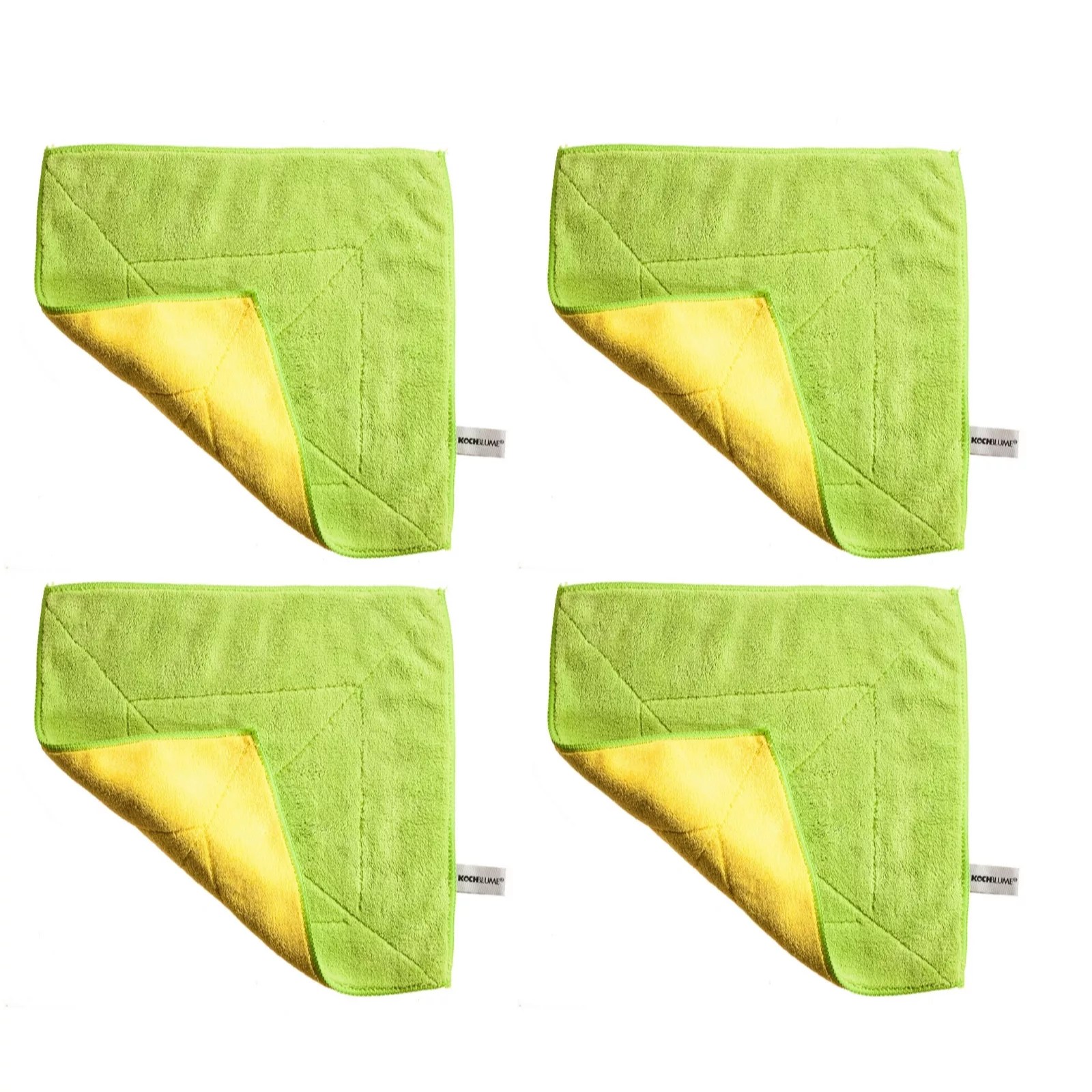 Kochblume Set of 4 Extra Absorbent Microfibre Cloths QVC UK