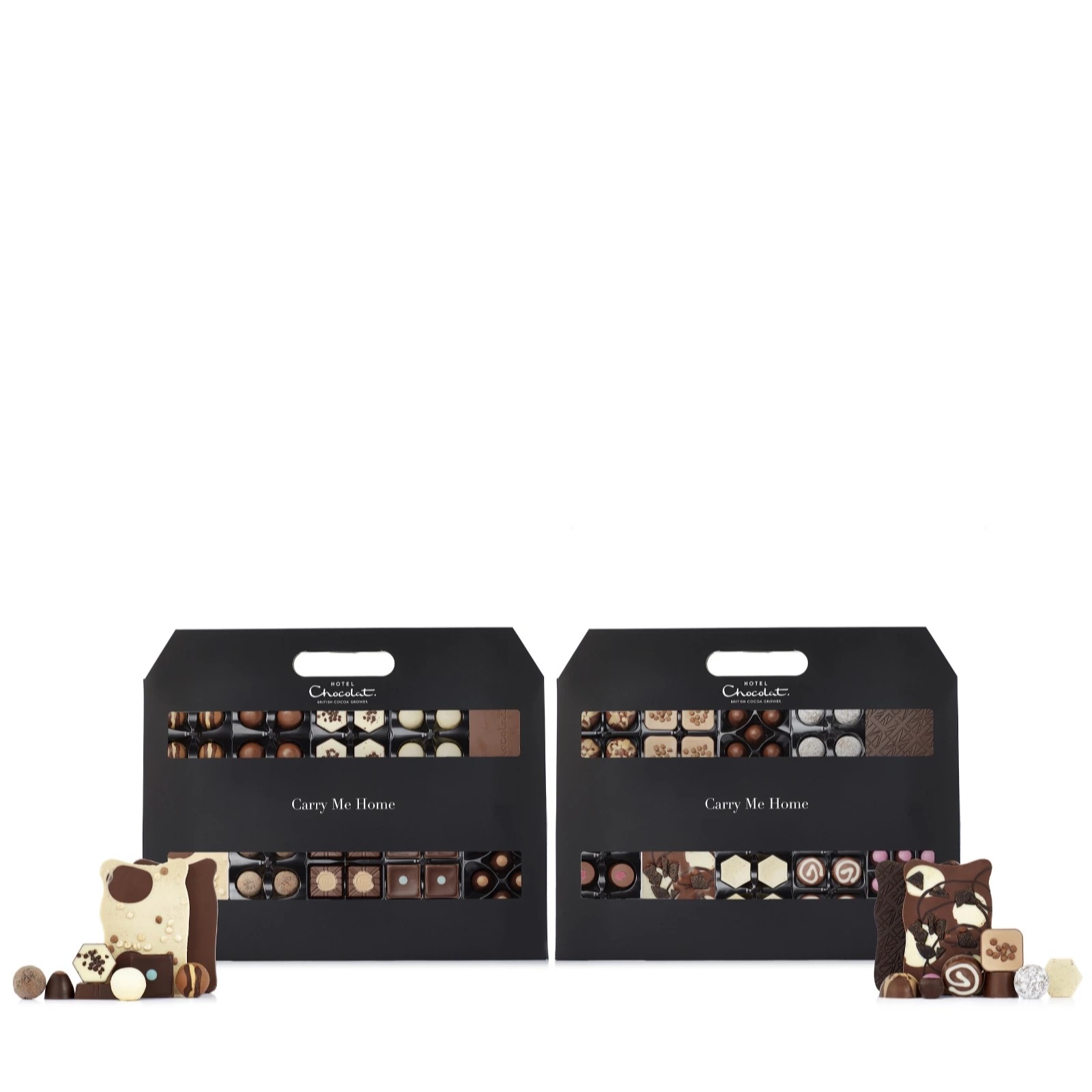 Hotel Chocolat Set of 2 Carry Me Home Luxury Chocolate Selection QVC UK