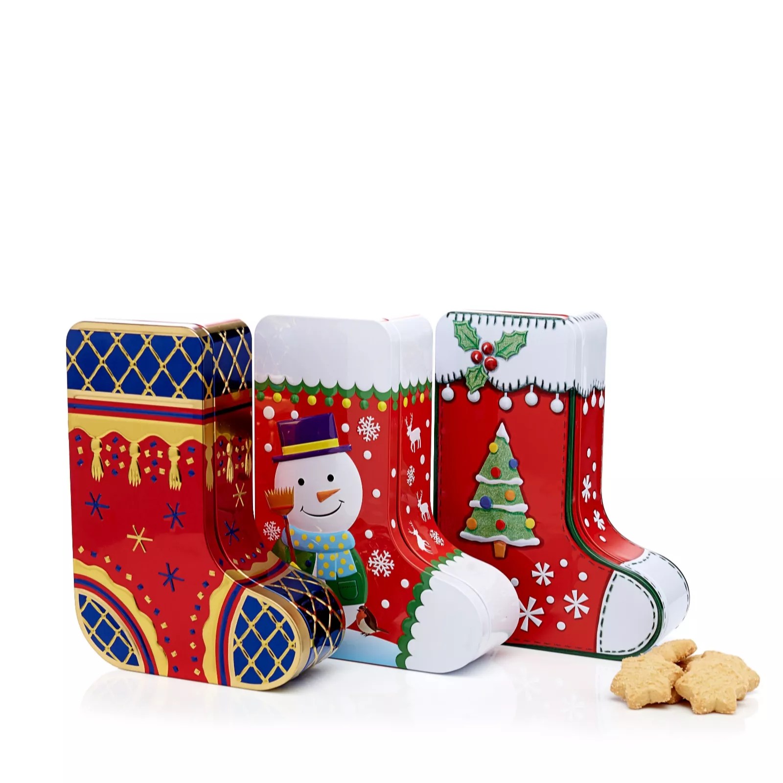 Churchill's Confectionery Set of 3 Christmas Stocking Tins with