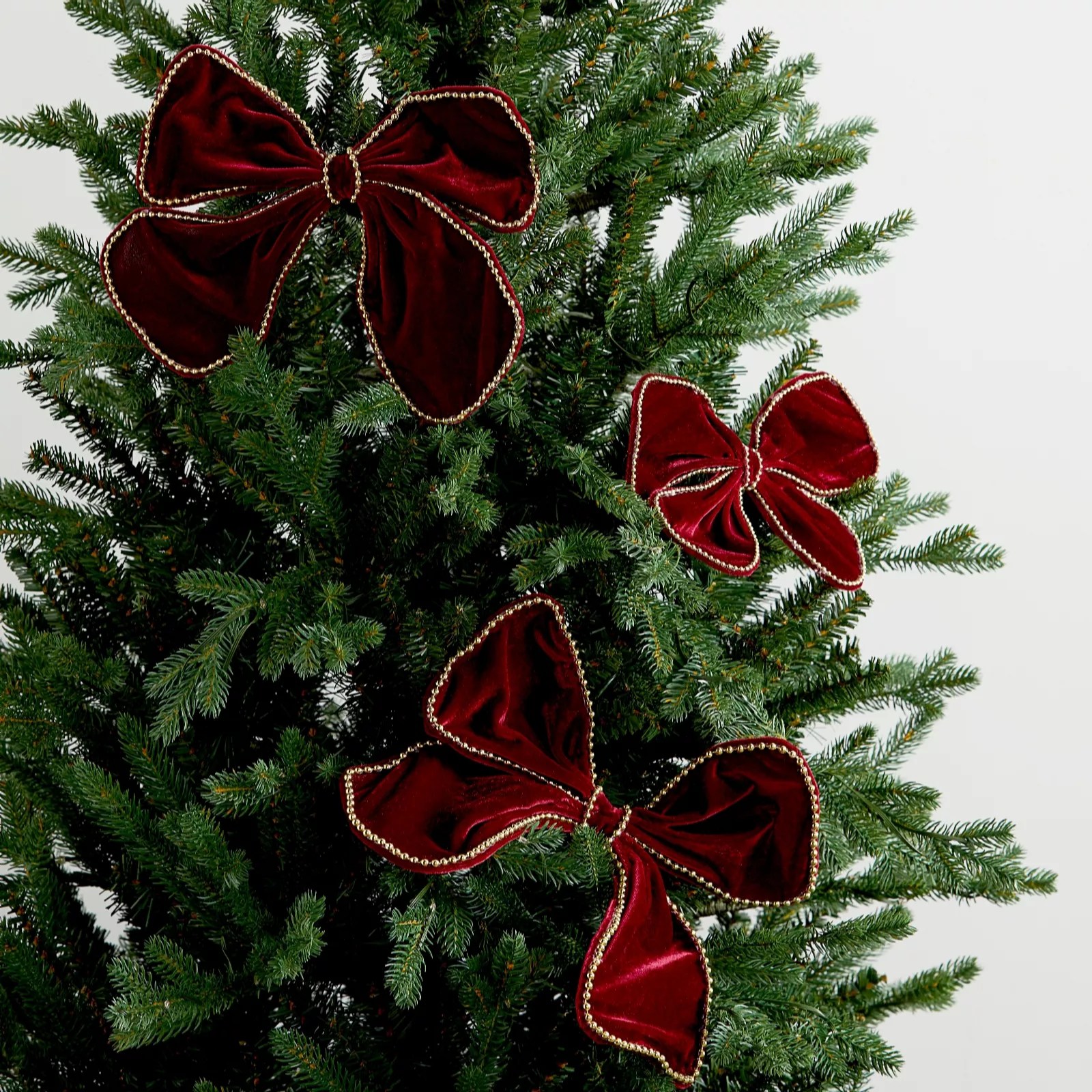 Alison Cork Set of 3 Velvet Clip on Bows QVC UK