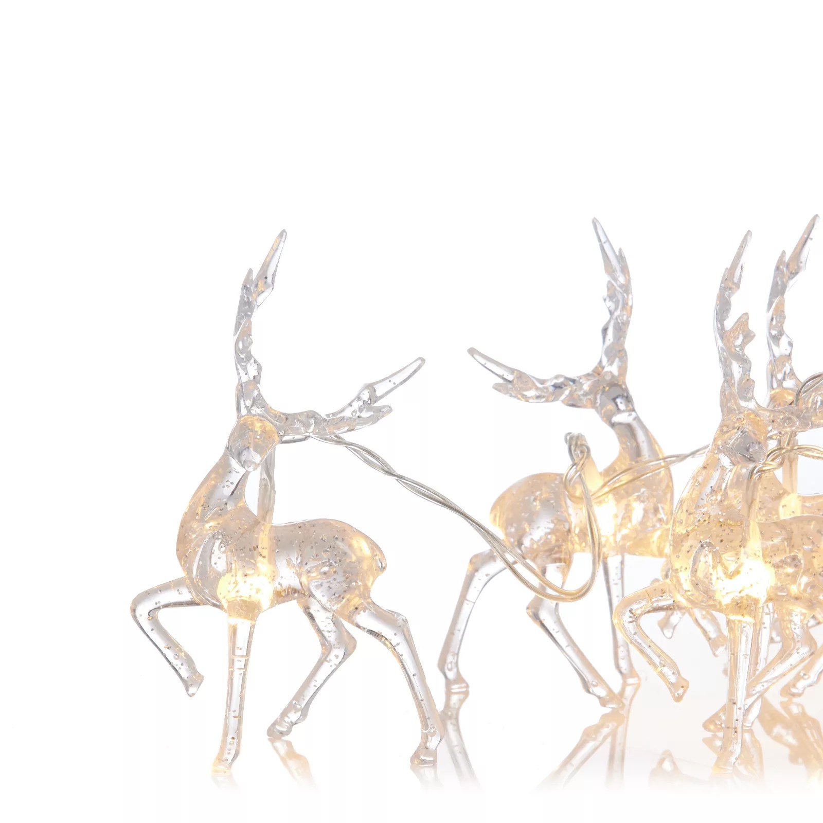 Alison Cork Set of 2 PreLit Stag Light Strands QVC UK