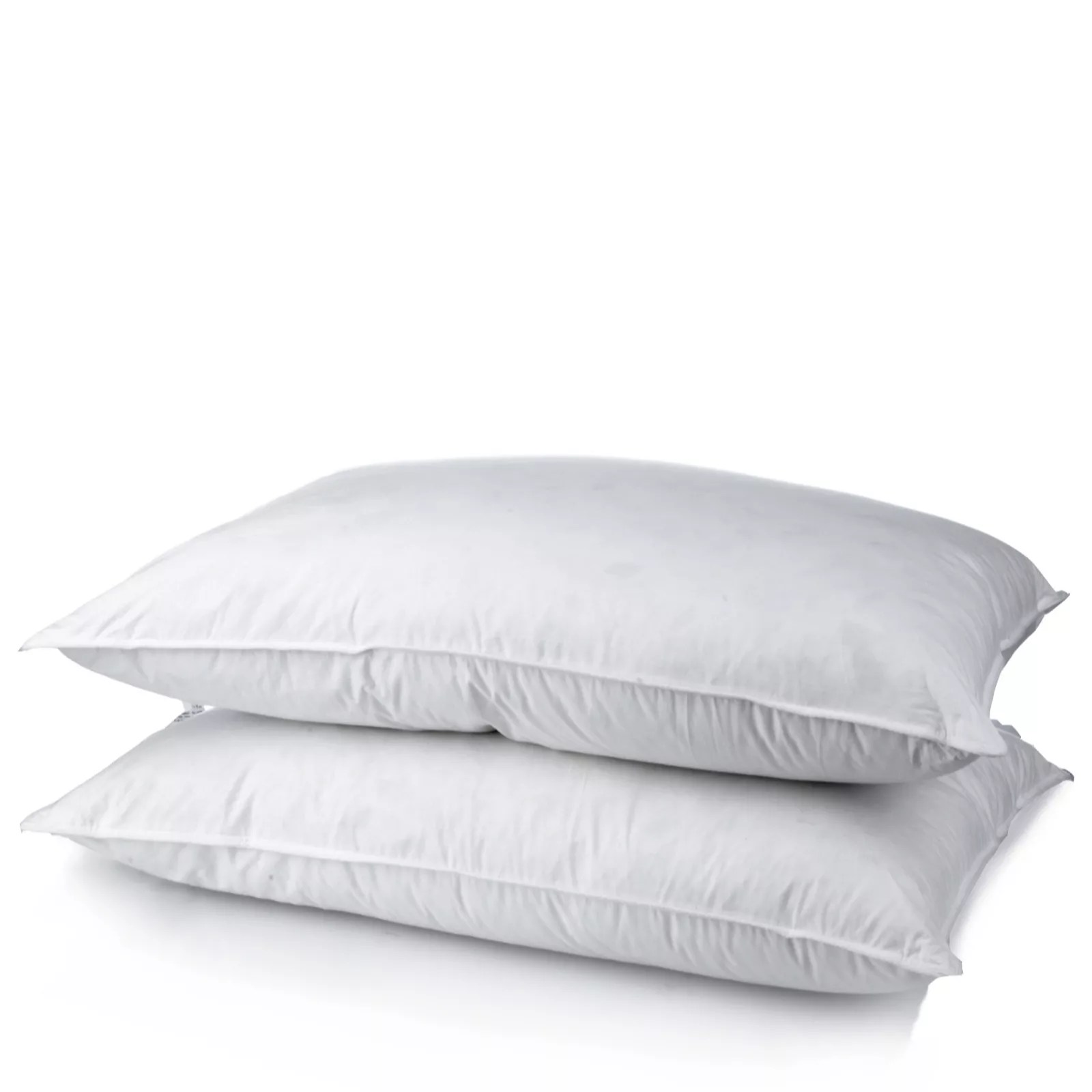 Northern Nights Set of 2 Firm Support Down Side Up Pillows QVC UK