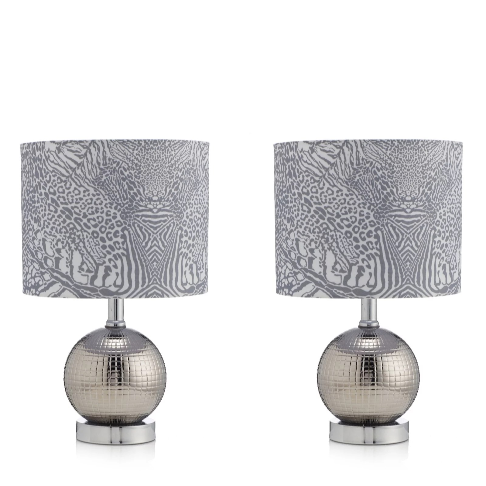 Outlet JM by Julien Macdonald Set of 2 Disco Ball Lamps QVC UK
