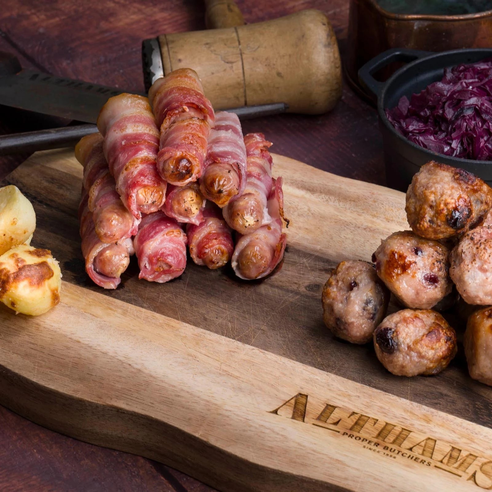 Althams Butchers 3.2kg Premium British Meat Christmas Hamper QVC UK