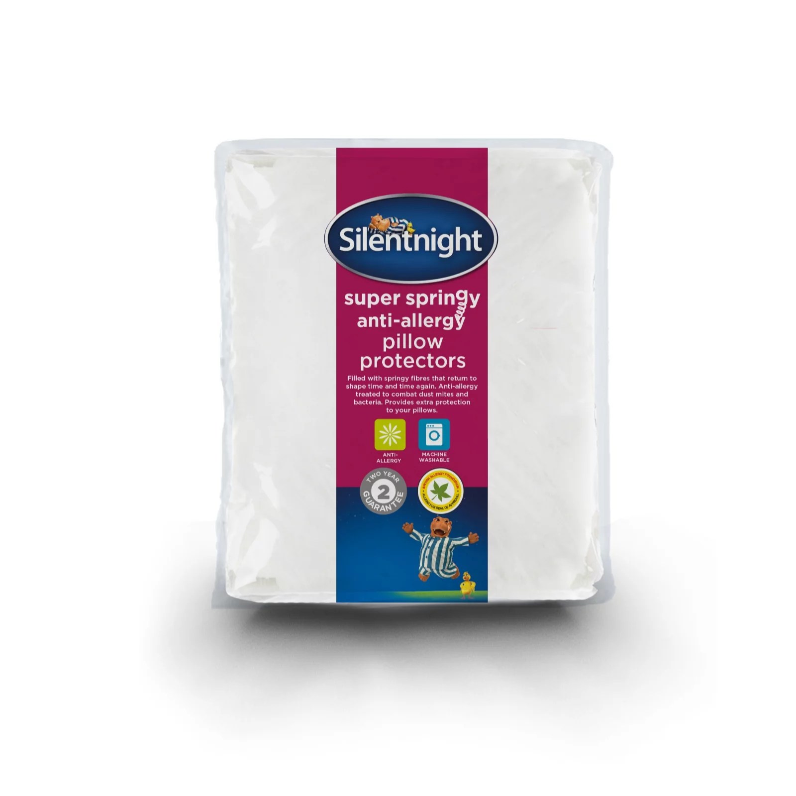 Silentnight Super Springy Anti Allergen Pillow Protector QVC UK