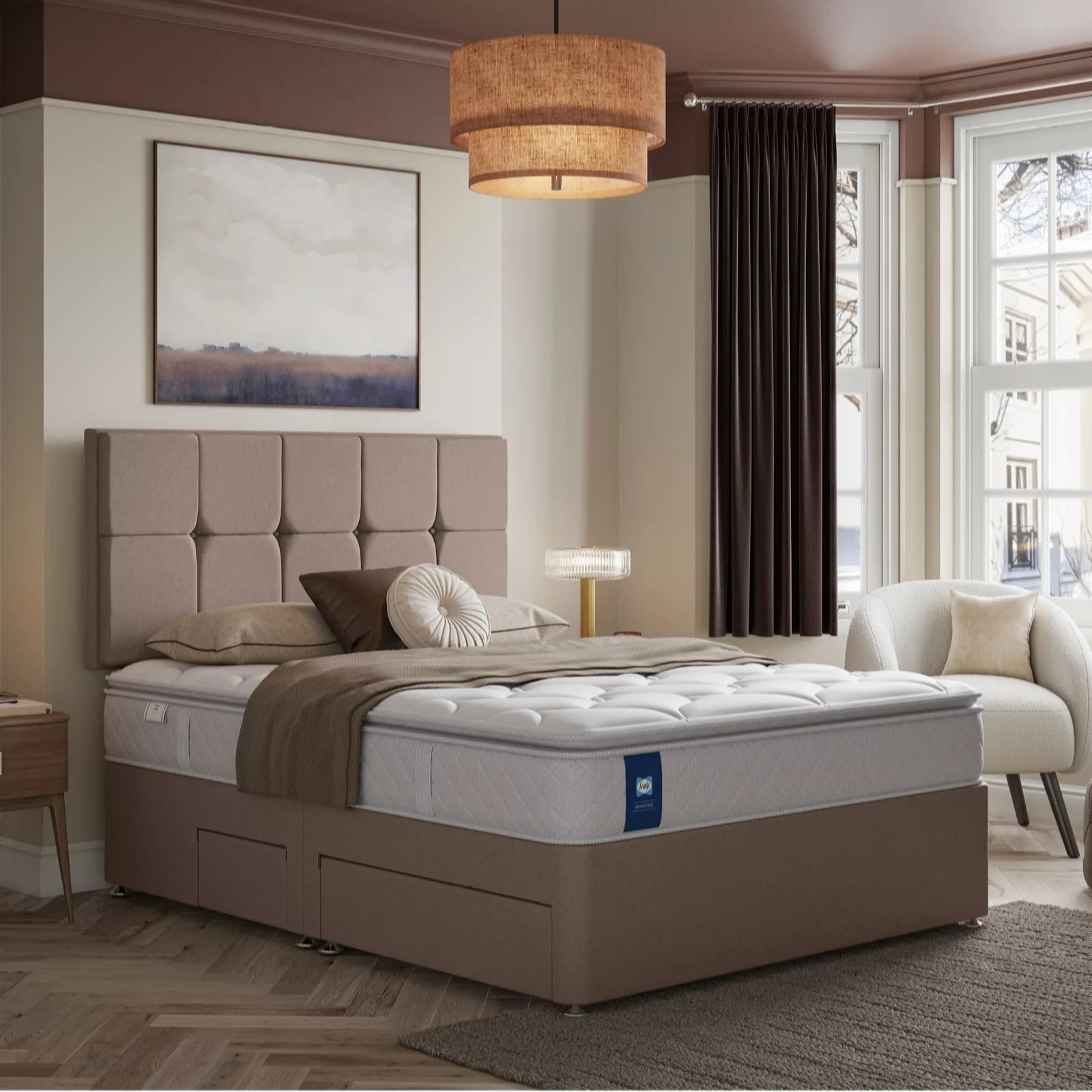 Sealy Advantage Memory Pillowtop Mattress QVC UK