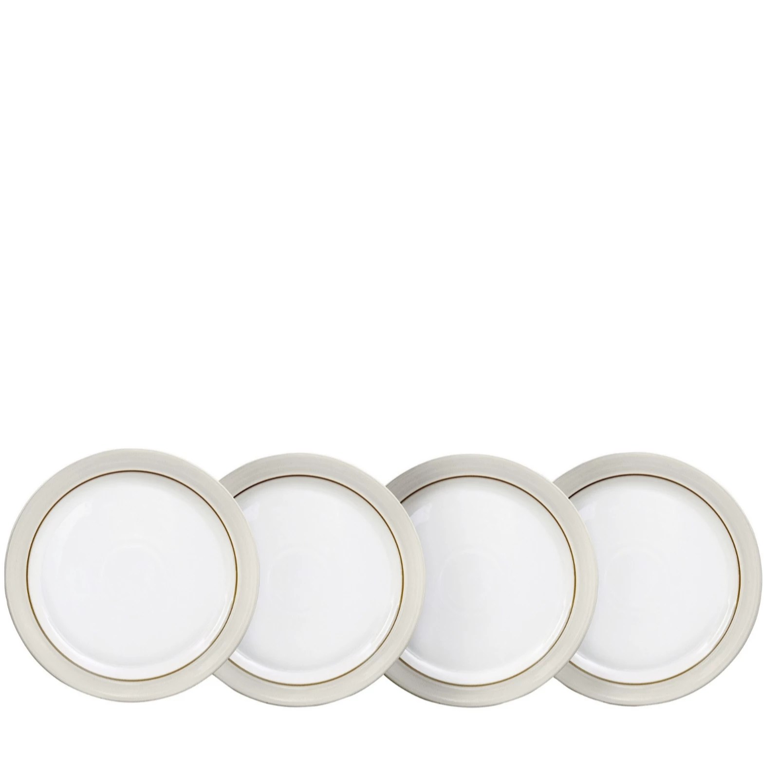 Denby Natural Canvas Set of 4 Dinner Plates QVC UK