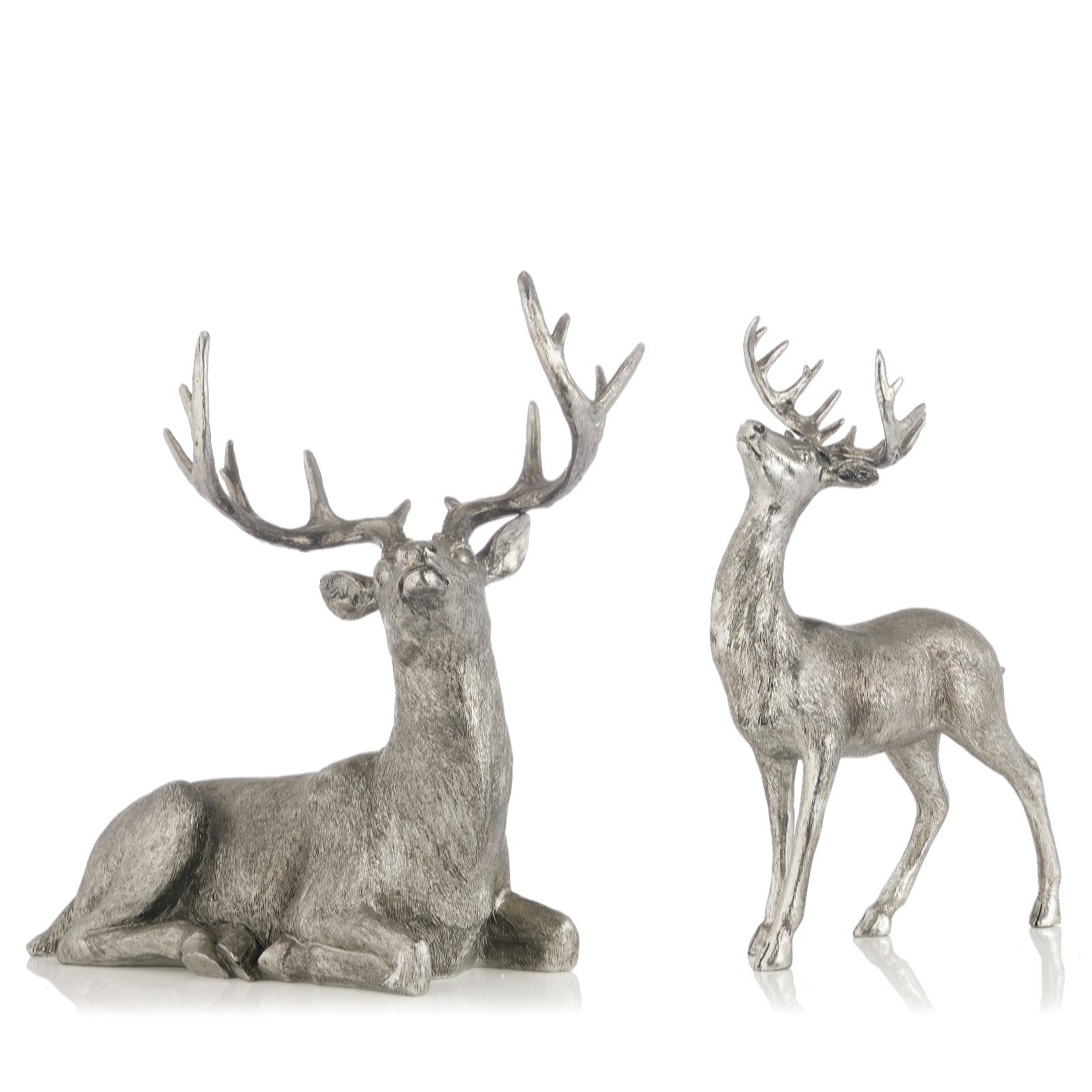 Outlet Alison Cork Set of 2 Stags QVC UK