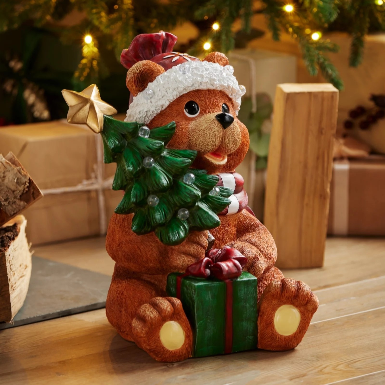 Outlet Santa's Express PreLit Indoor /Outdoor Christmas Bear QVC UK