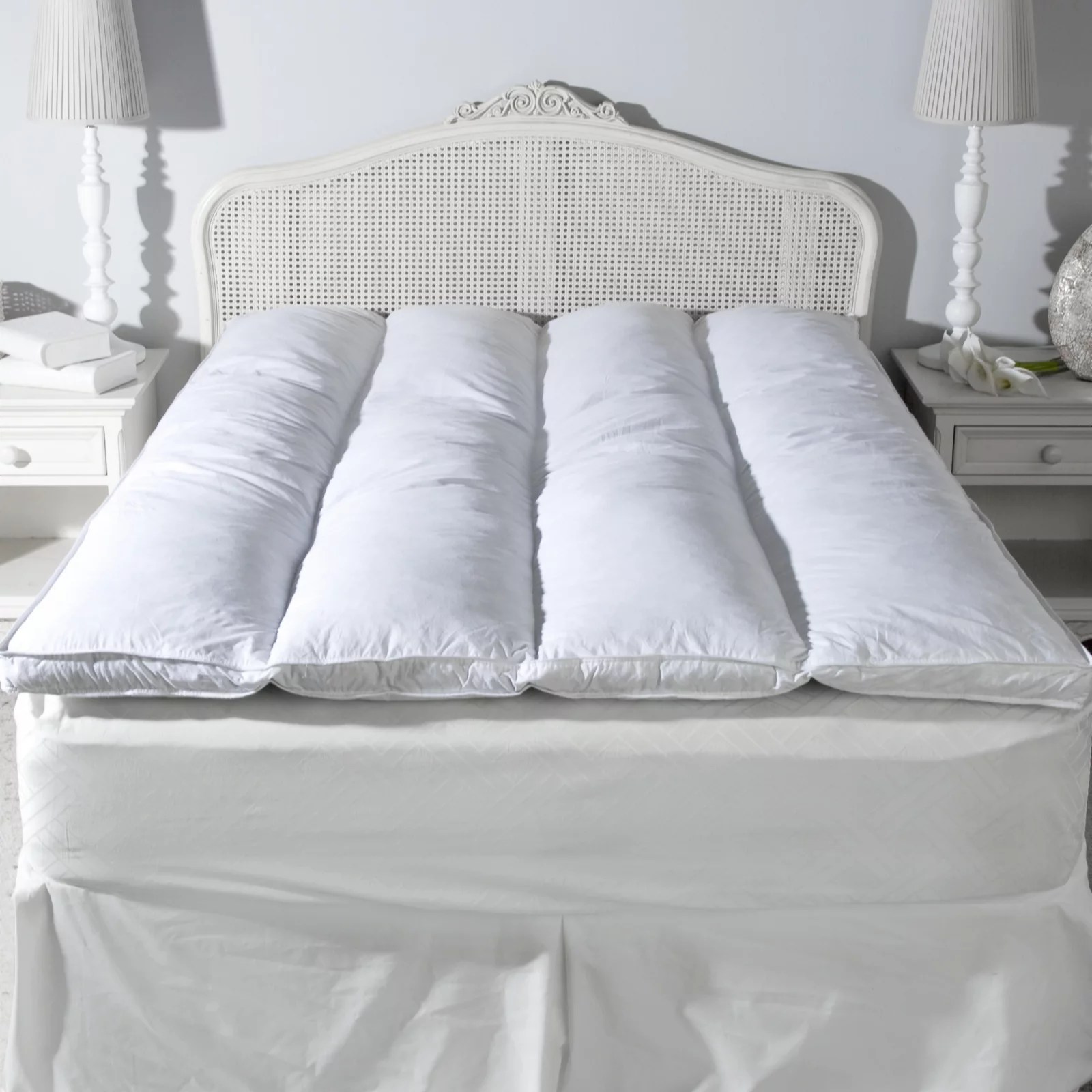 Northern Nights Baffle Channel Featherbed with Side Handles QVC UK