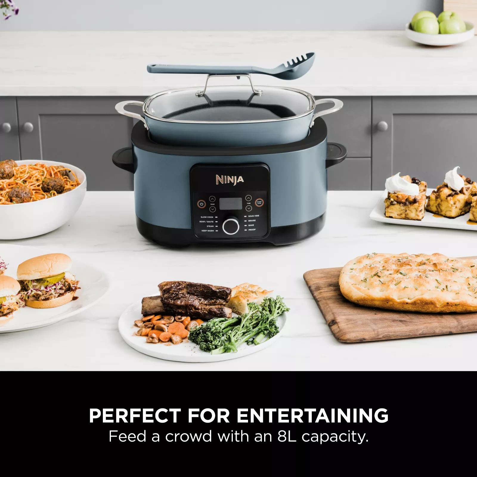Ninja Foodi Possible Cooker 8 in1 Slow Cooker MC1001UK QVC UK