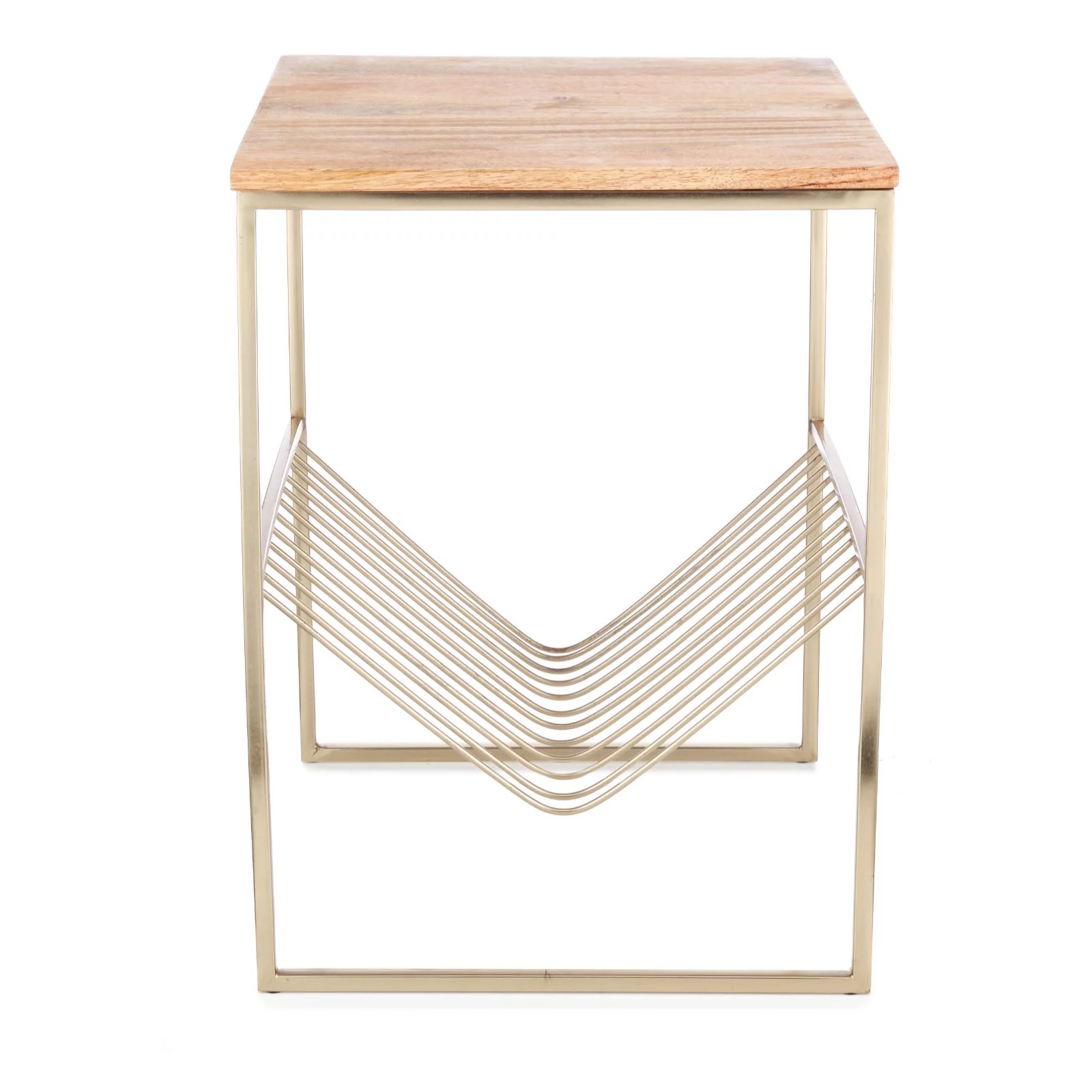 Outlet My Home Stories Side Table with Magazine Rack QVC UK