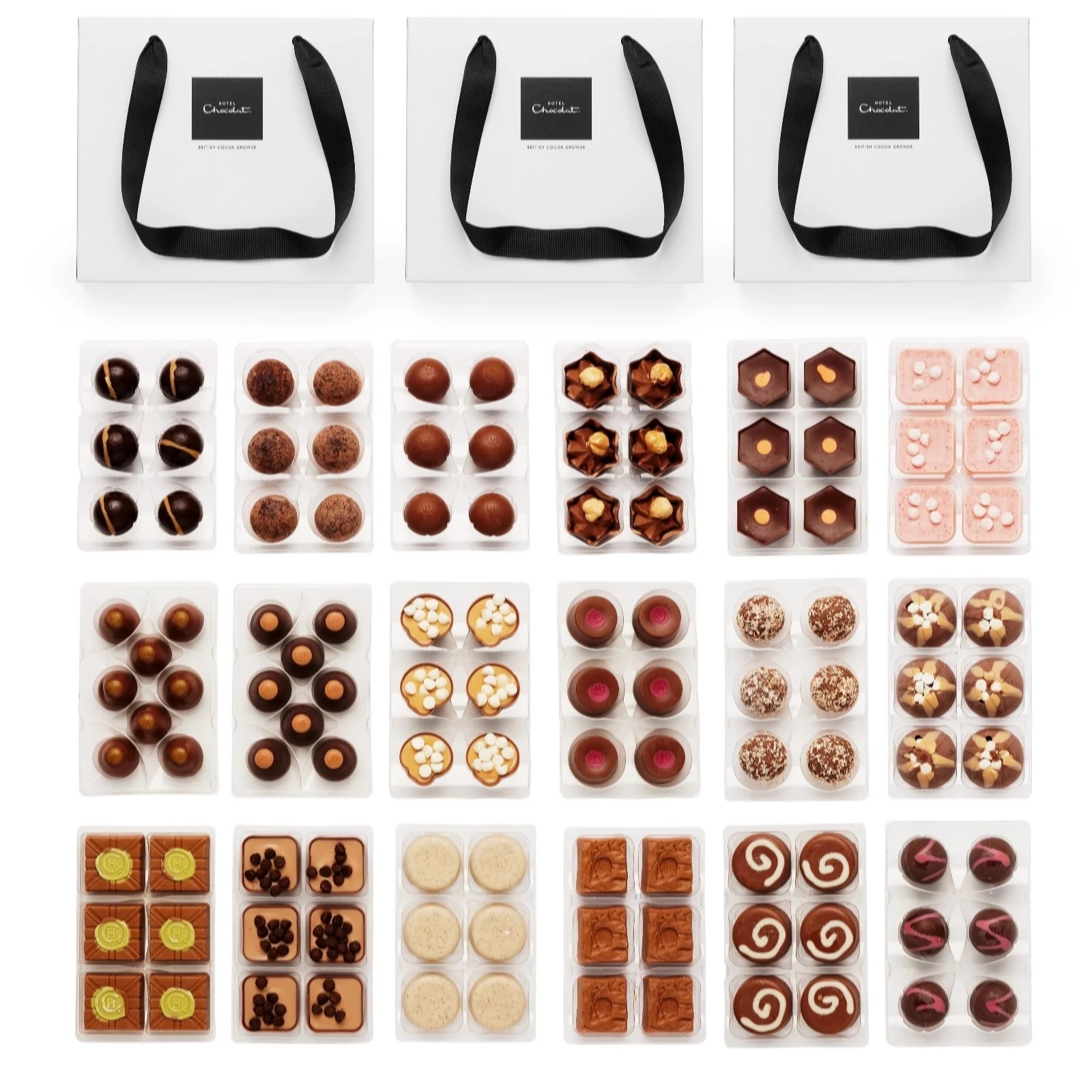 Hotel Chocolat 112 Pieces Luxury Chocolates with Gift Boxes QVC UK