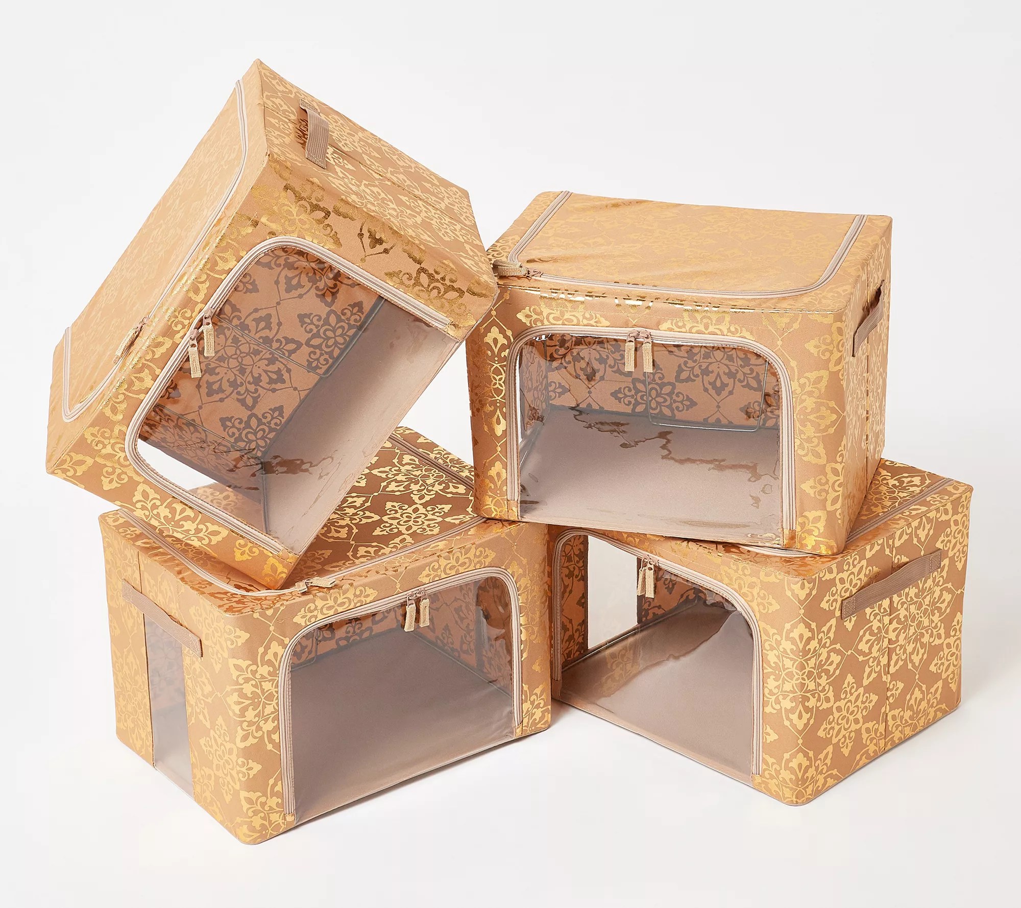 "As Is" Tidy & Co. Set of 4 Medium Collapsible Storage Boxes