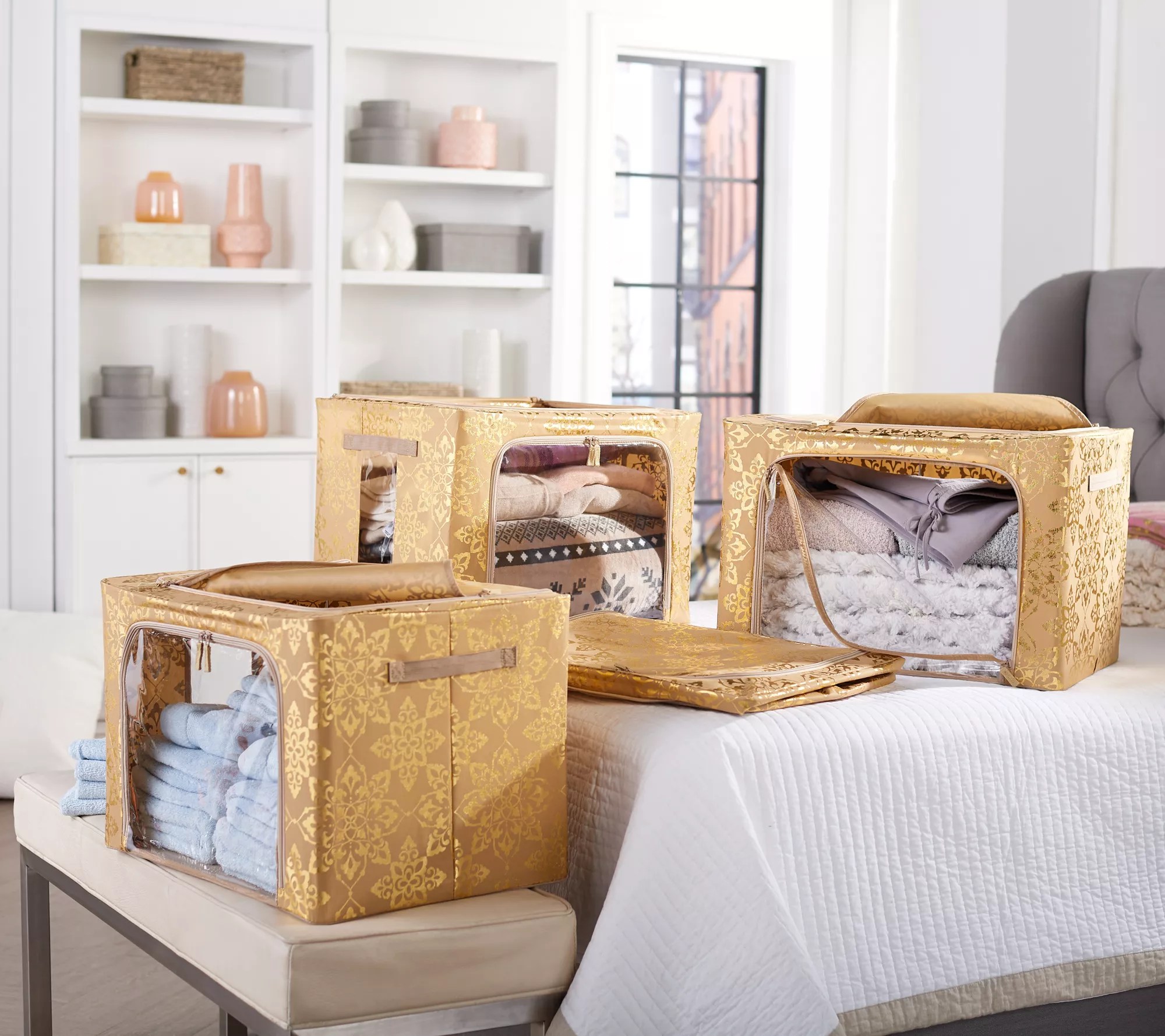 Tidy & Co. Collapsible Set of 4 Medium Storage Bins