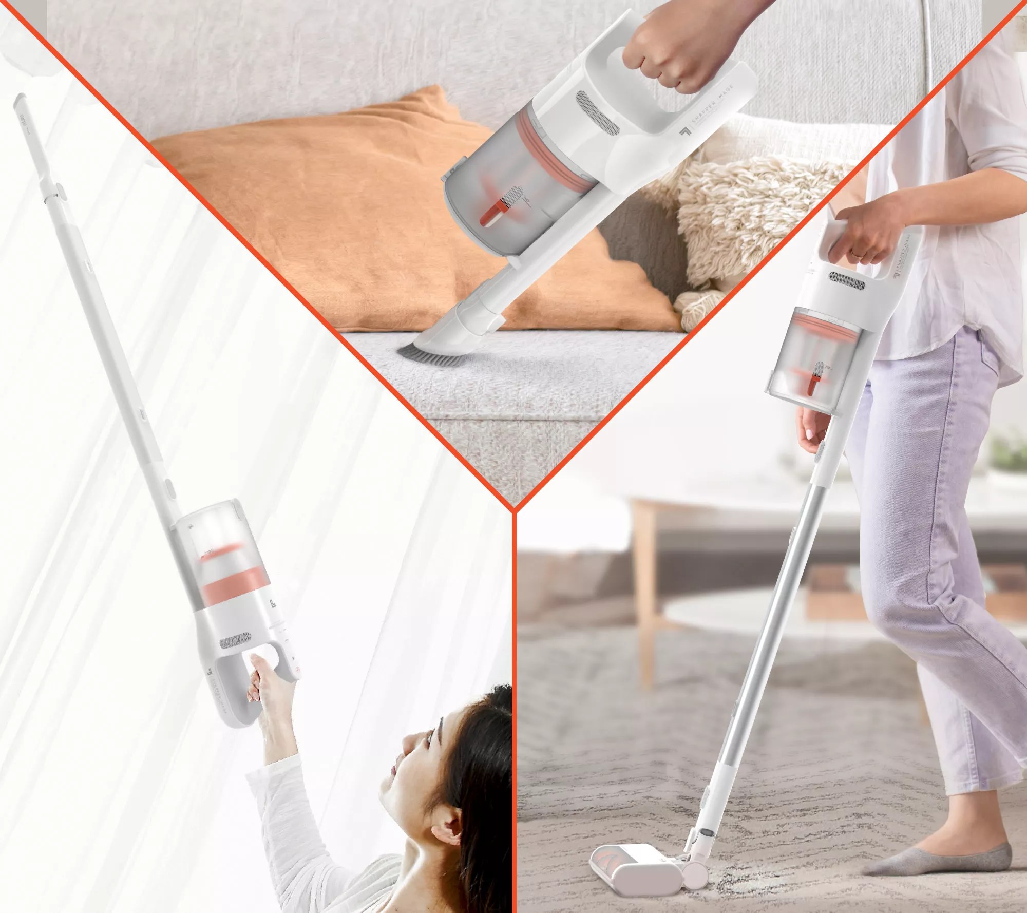 "As Is" Sharper Image 2in1 350 Watt Stick/ Handheld Cordless Vacuum