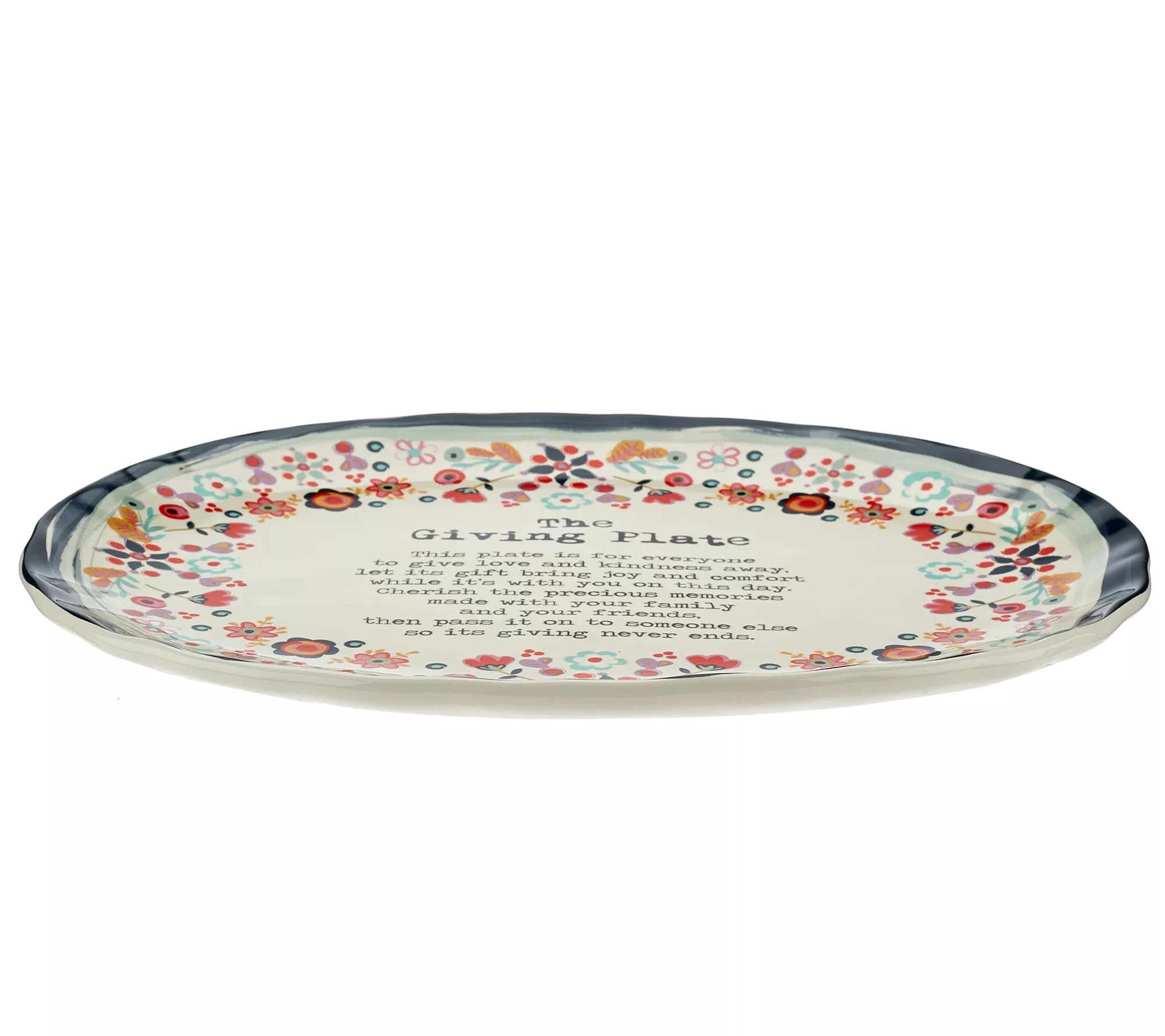 Natural Life Ceramic Giving Plate
