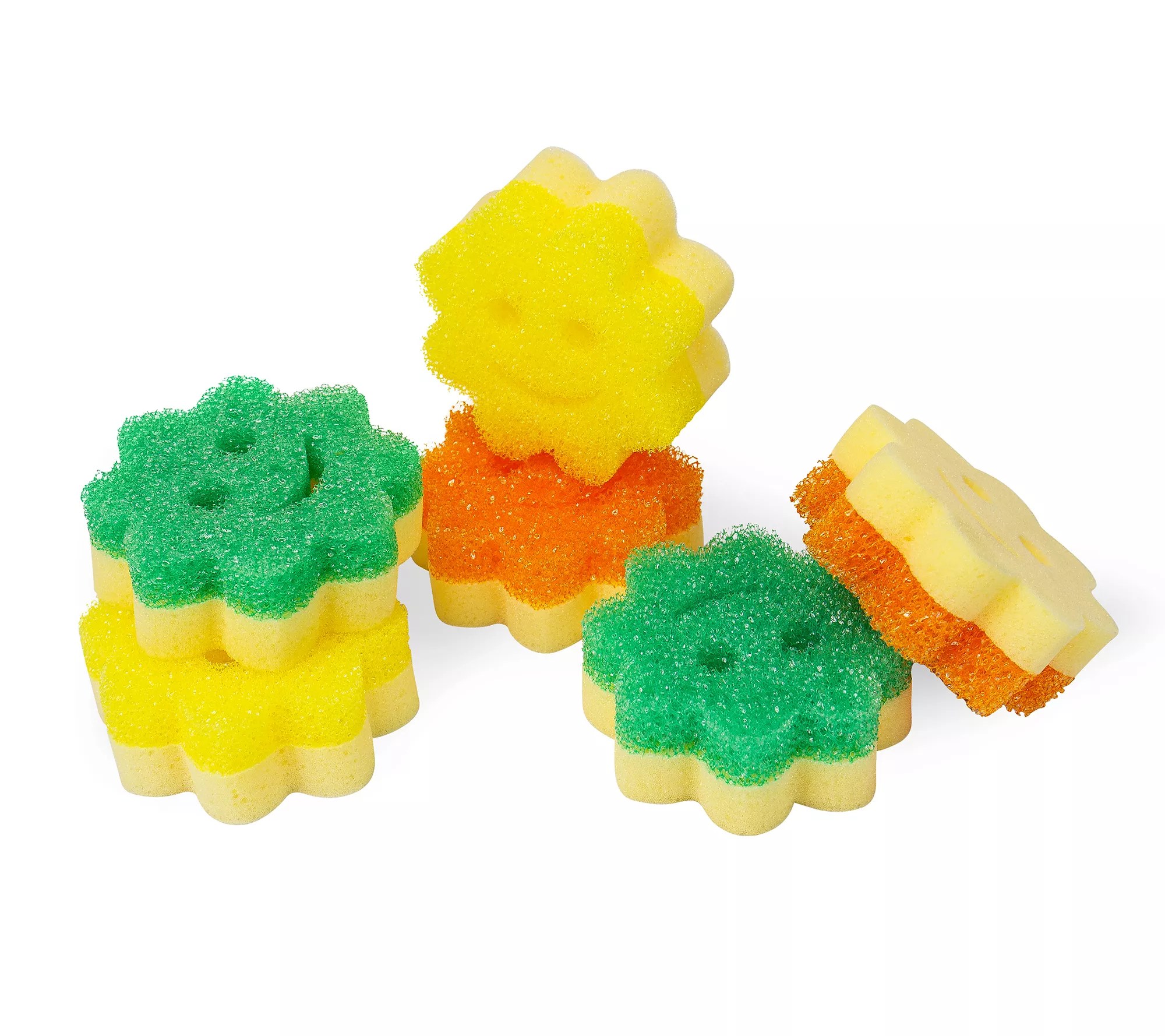 Scrub Mommy Set of (6) Power Flower MultiColor Sponge Set