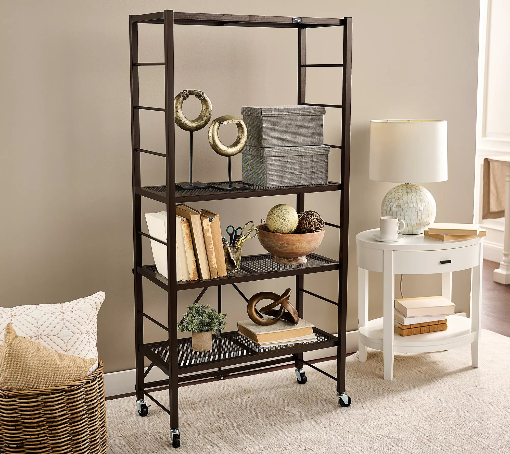 PopIt 4Tier Collapsible and Adjustable Storage Rack