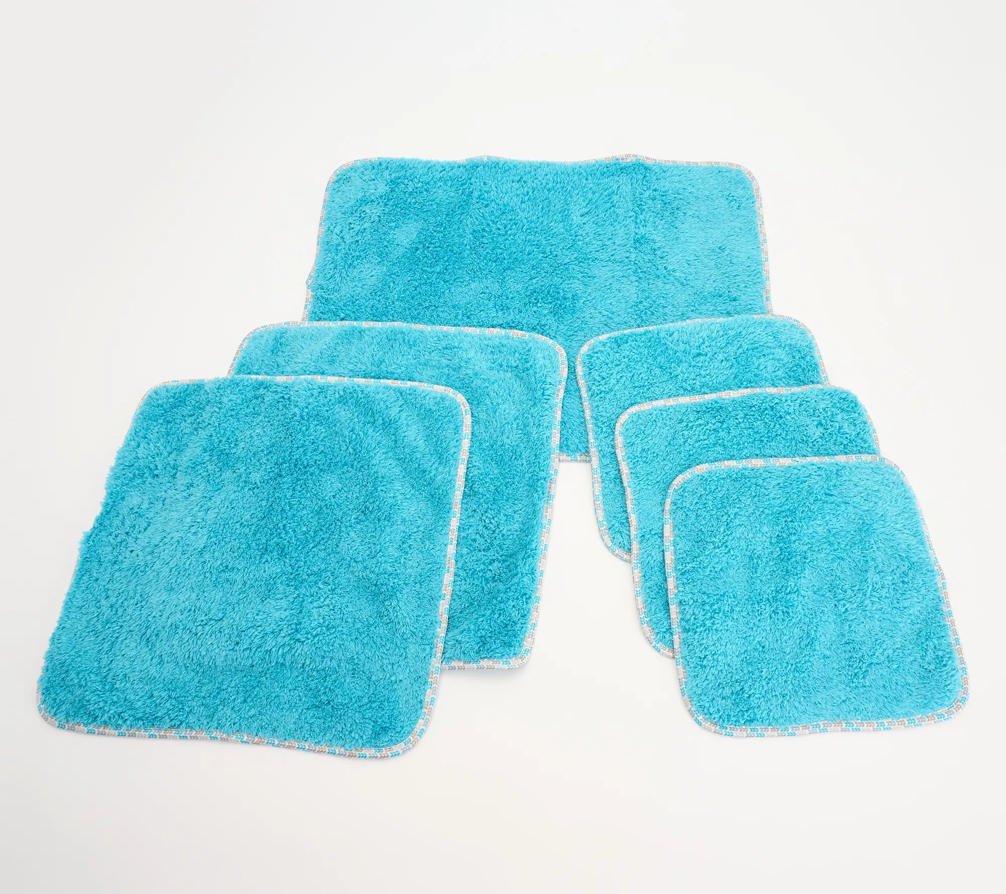 CAMPANELLI 6pc Multisize Puppy Fur Microfiber Towel Set
