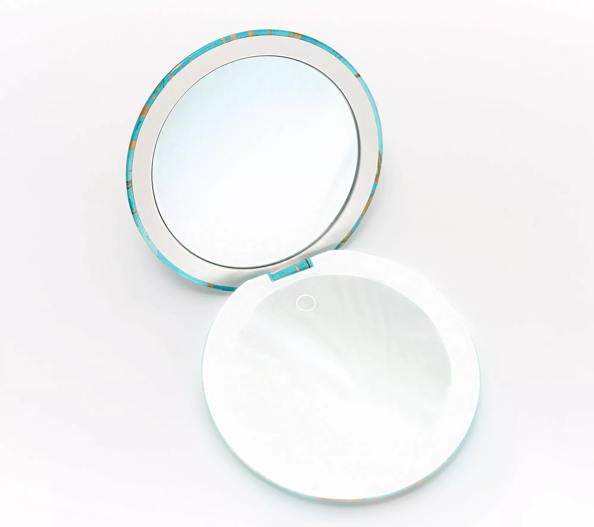 Fancii Lumi Luxe Compact LED Mirror w/ 10x/1x Magnification - QVC.com