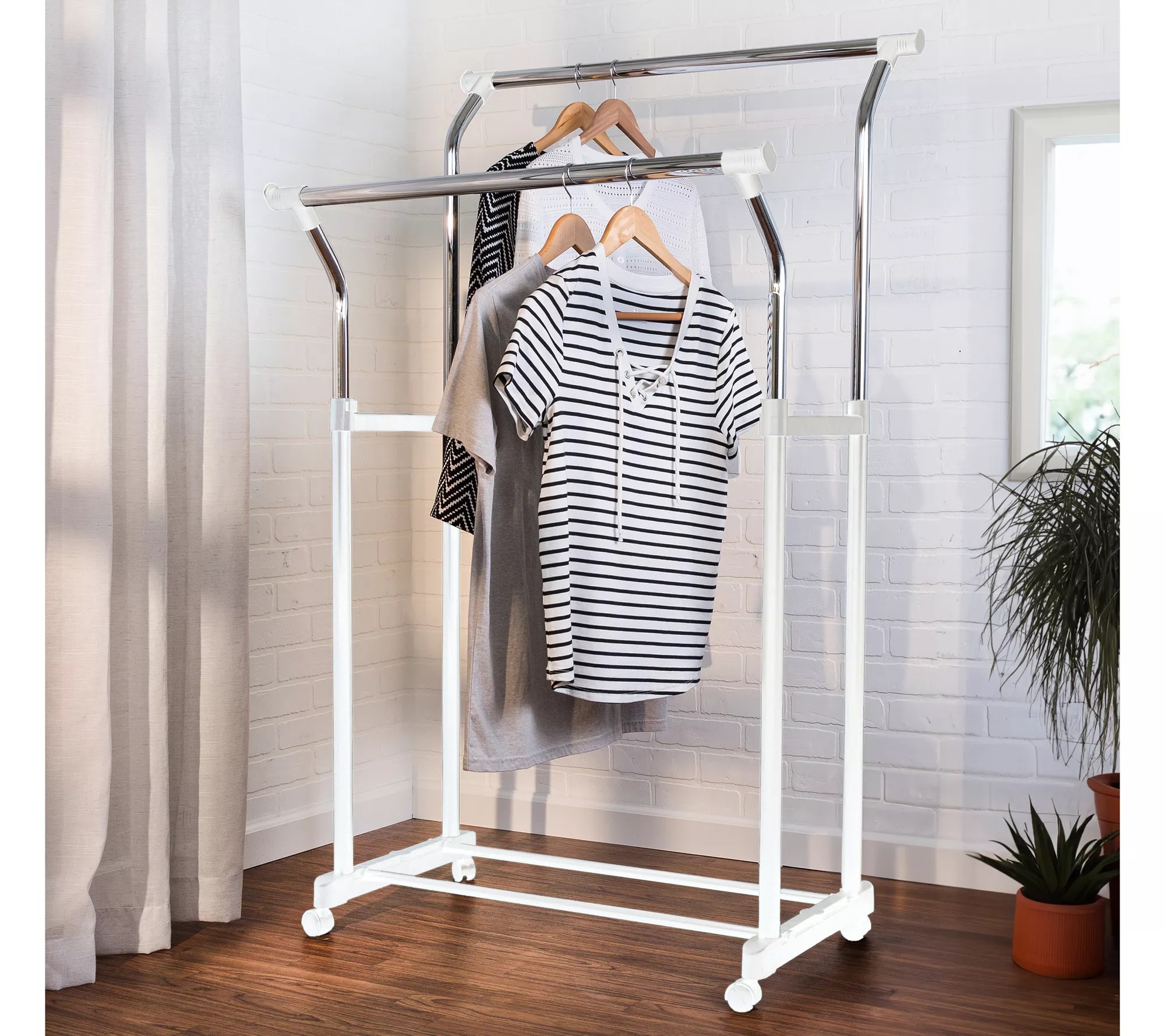 HoneyCanDo Height Adjustable Garment Rack