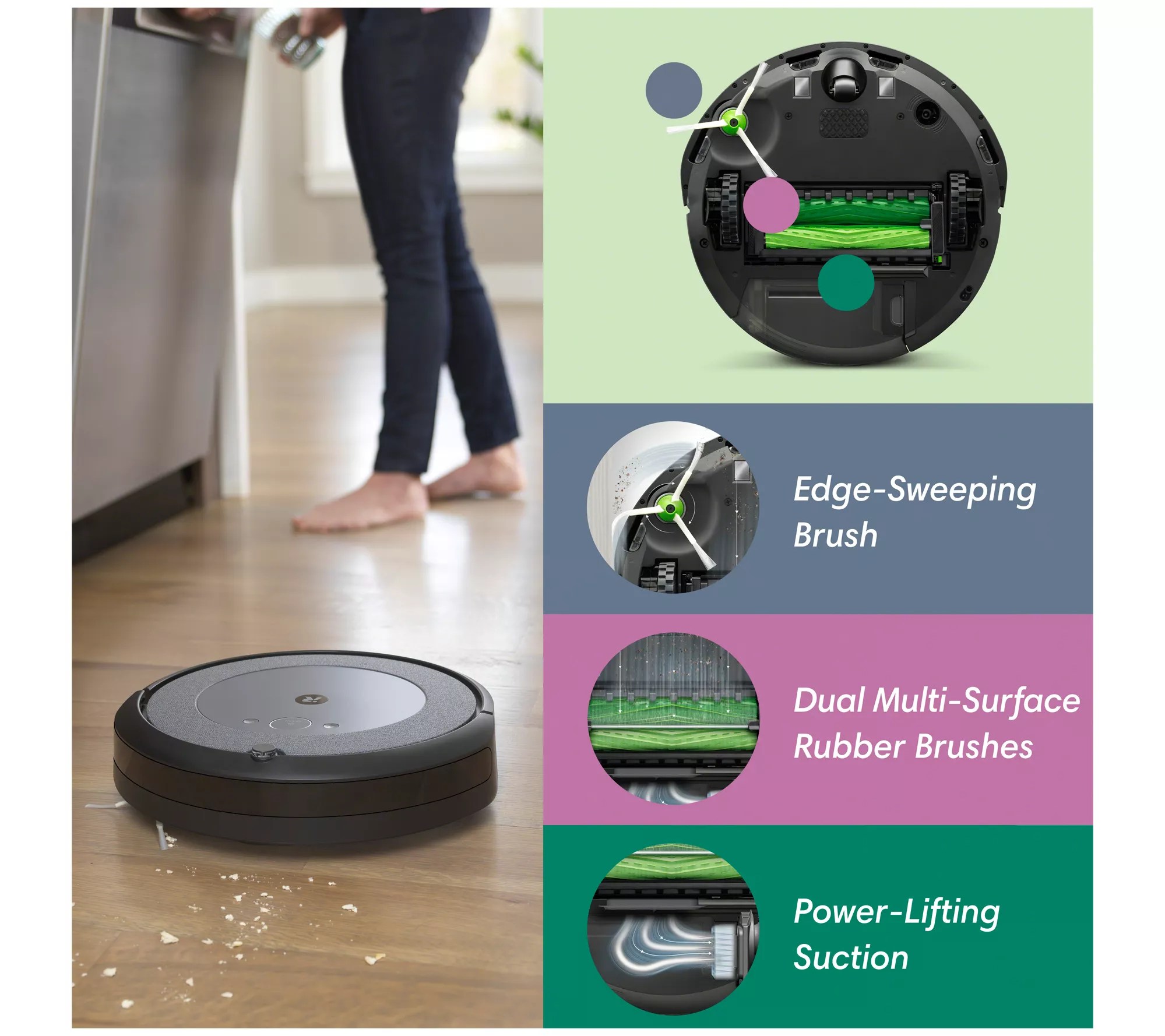iRobot i5+ Robot Vacuum with Clean Base Automatic Dirt Disposal - QVC.com
