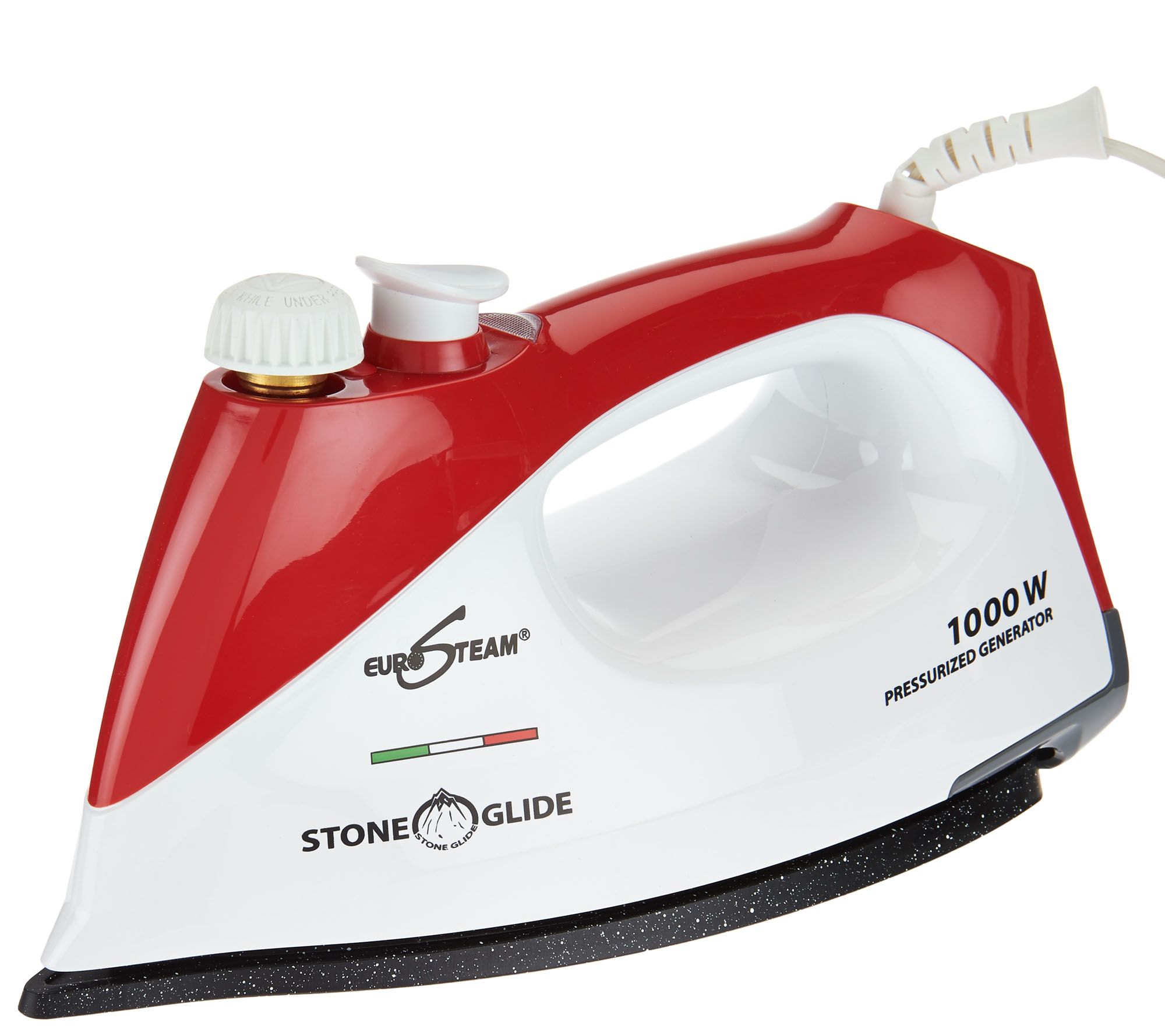Eurosteam 1000 Watt Steam Iron w/ Stone Glide Soleplate