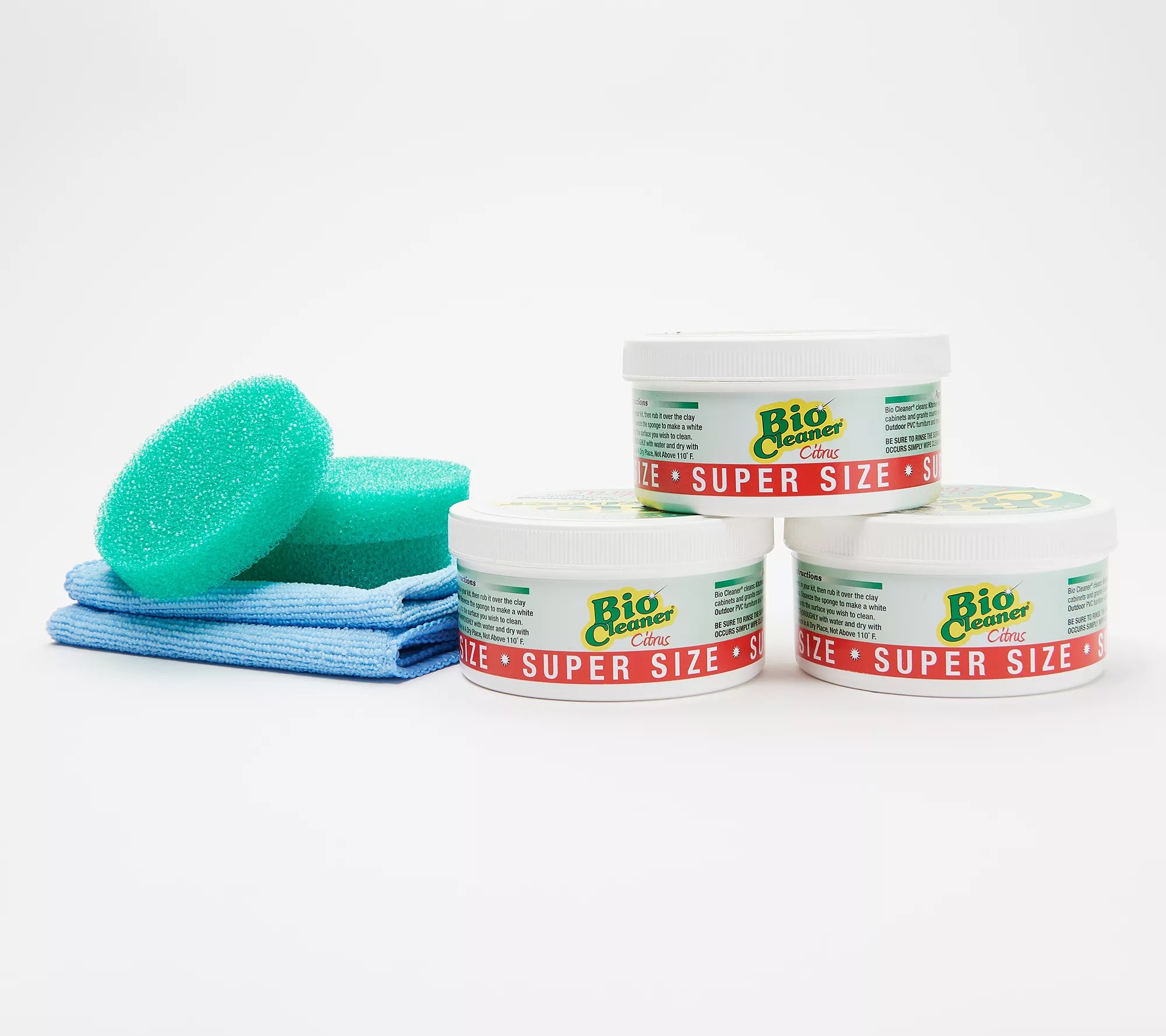 Bio Cleaner Set of 3 Supersize Cleaning Clay w/ Accessories