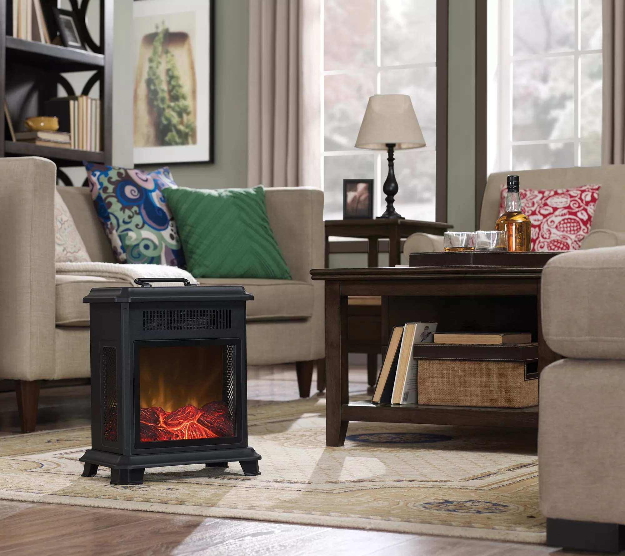 Duraflame Portable Stove Heater with Adjustable Thermostat