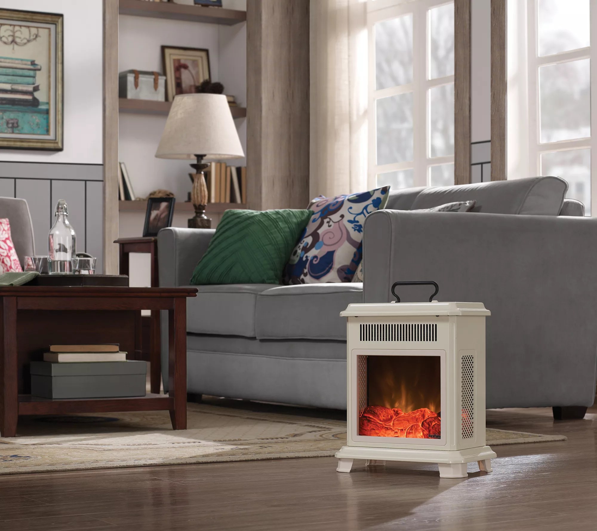 Duraflame Portable Stove Heater with Adjustable Thermostat