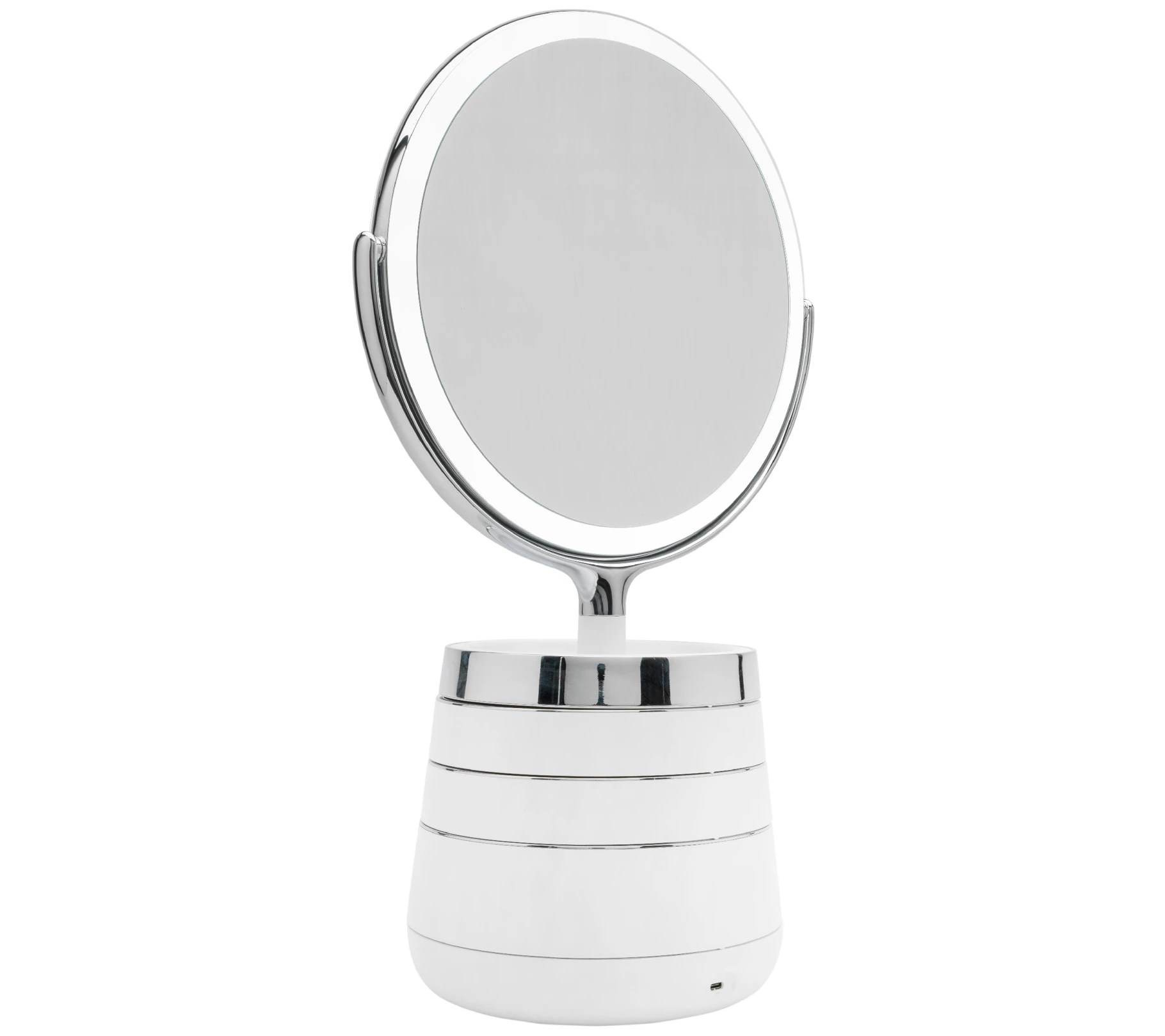 Sharper Image Spa Studio Vanity Plus 10" Mirror with Storage