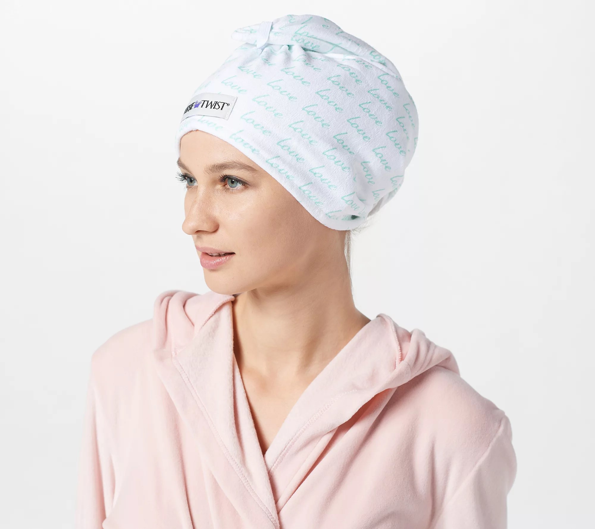 Turbie Twist Set of 3 Inspirational Hair Towel & Hair Band Set