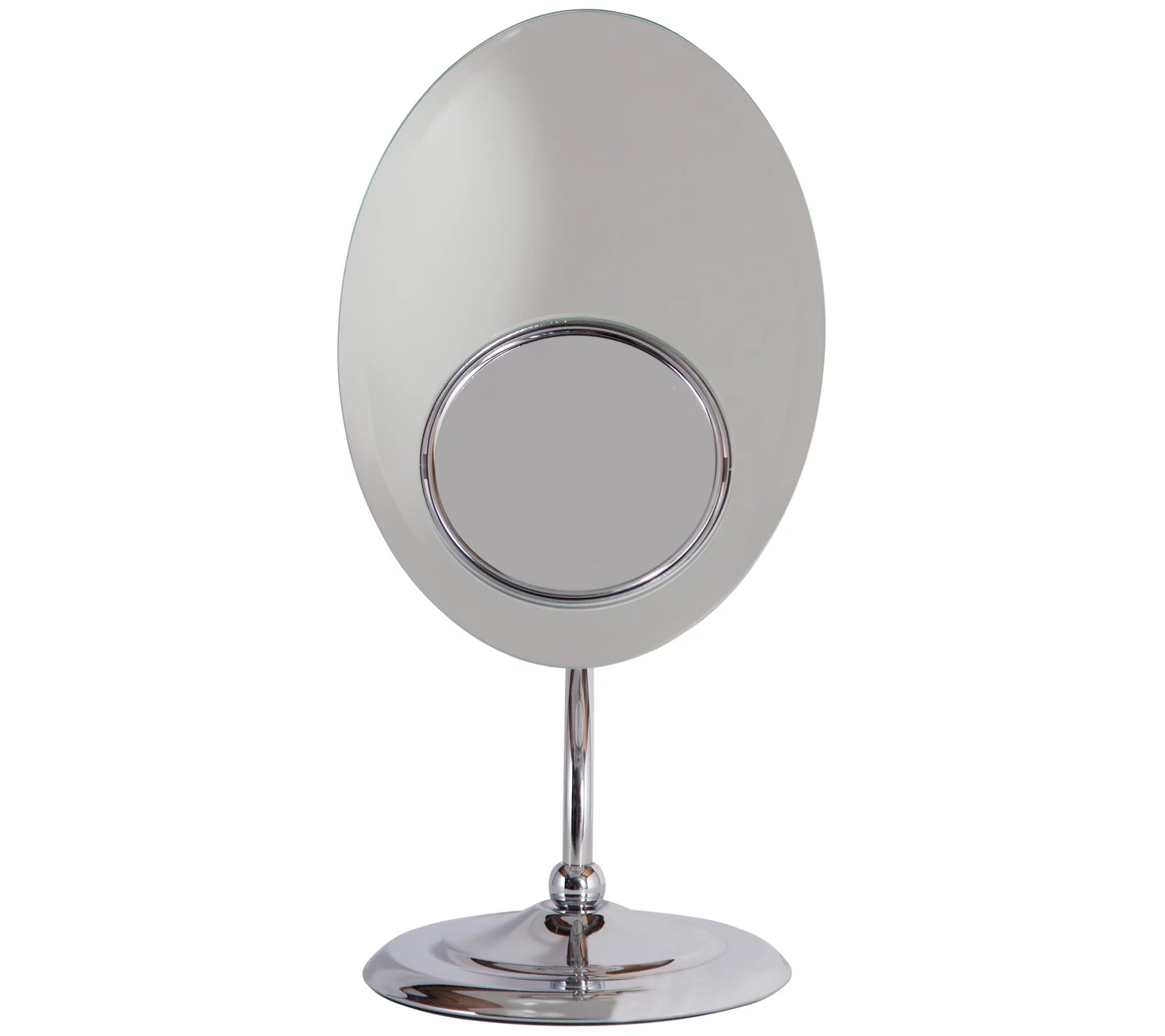Zadro Oval TriOptics 1X, 3X and 8X Pedestal Vanity Mirror