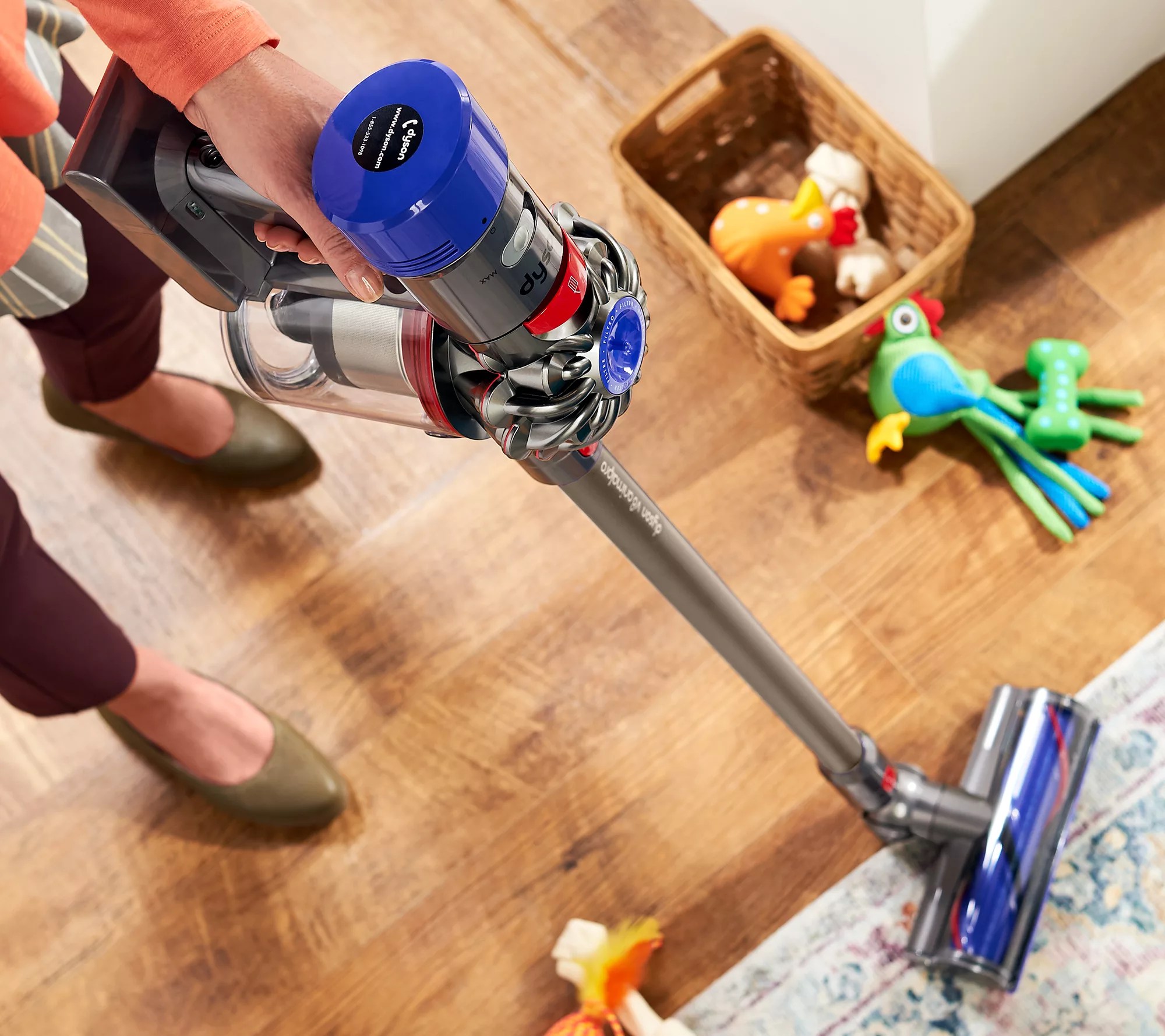 (QVC) Dyson V8 Animal Pro Cordfree Vacuum with HEPA and Cleaning Tools