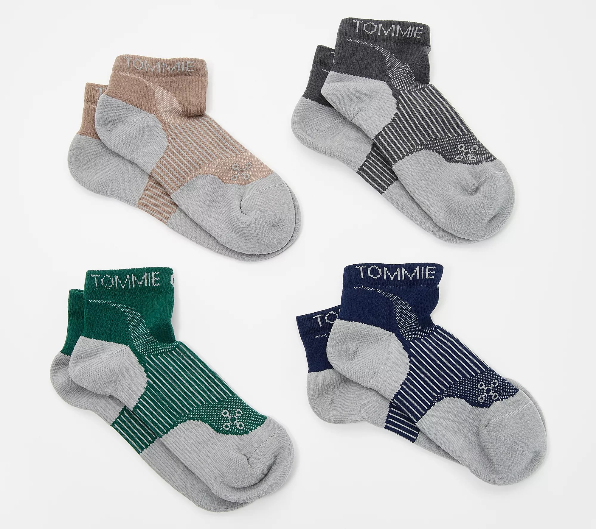 Tommie Copper Men's 4Pack Compression Ankle Socks