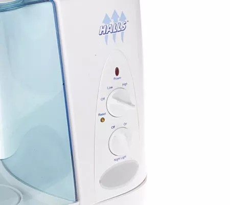 Halls Warm Mist Humidifier with Menthol Infuser and Night Light - QVC.com