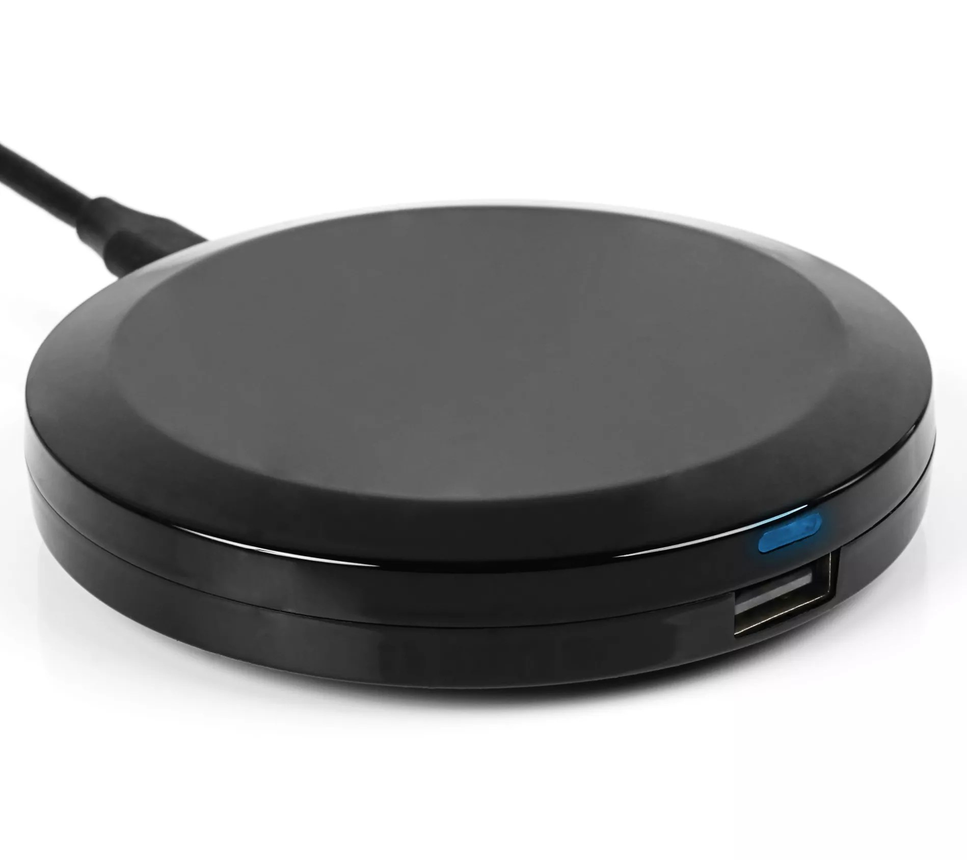 ChargeHub+ Wireless Charger with USB Port & Wall Adapter