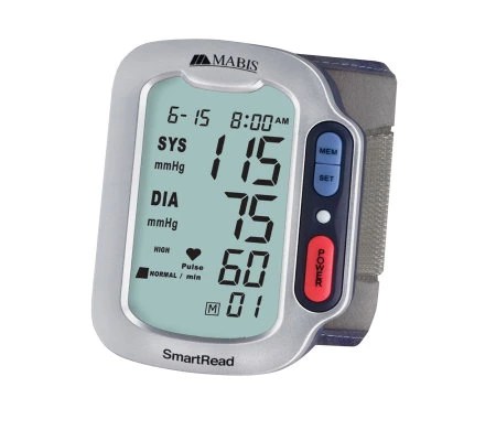 Mabis Healthcare Wrist Blood Pressure Monitor w/WHO Indicator - QVC.com